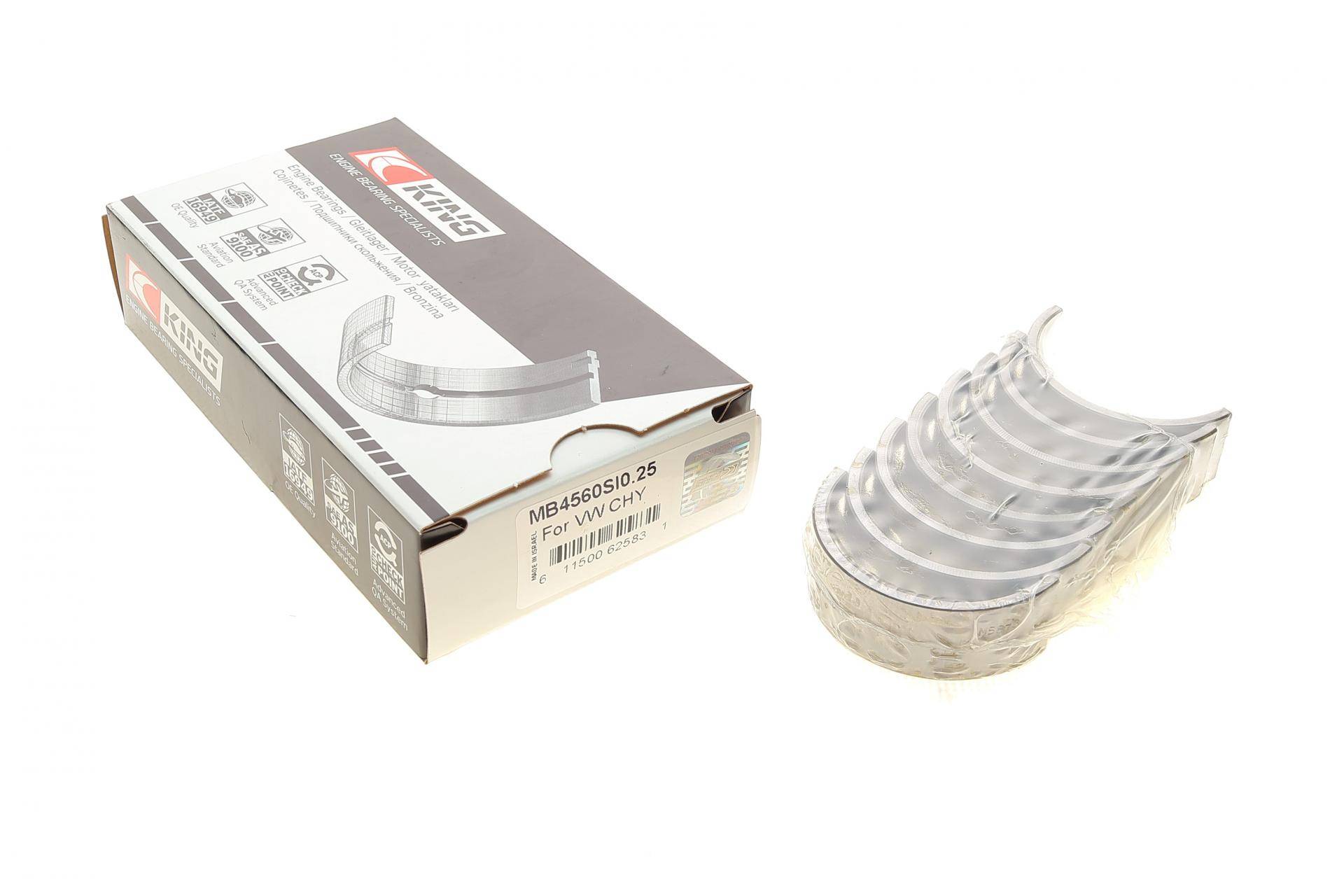 Вкладиші корінні Skoda Fabia/VW Polo 1.0 14- (+0.25)