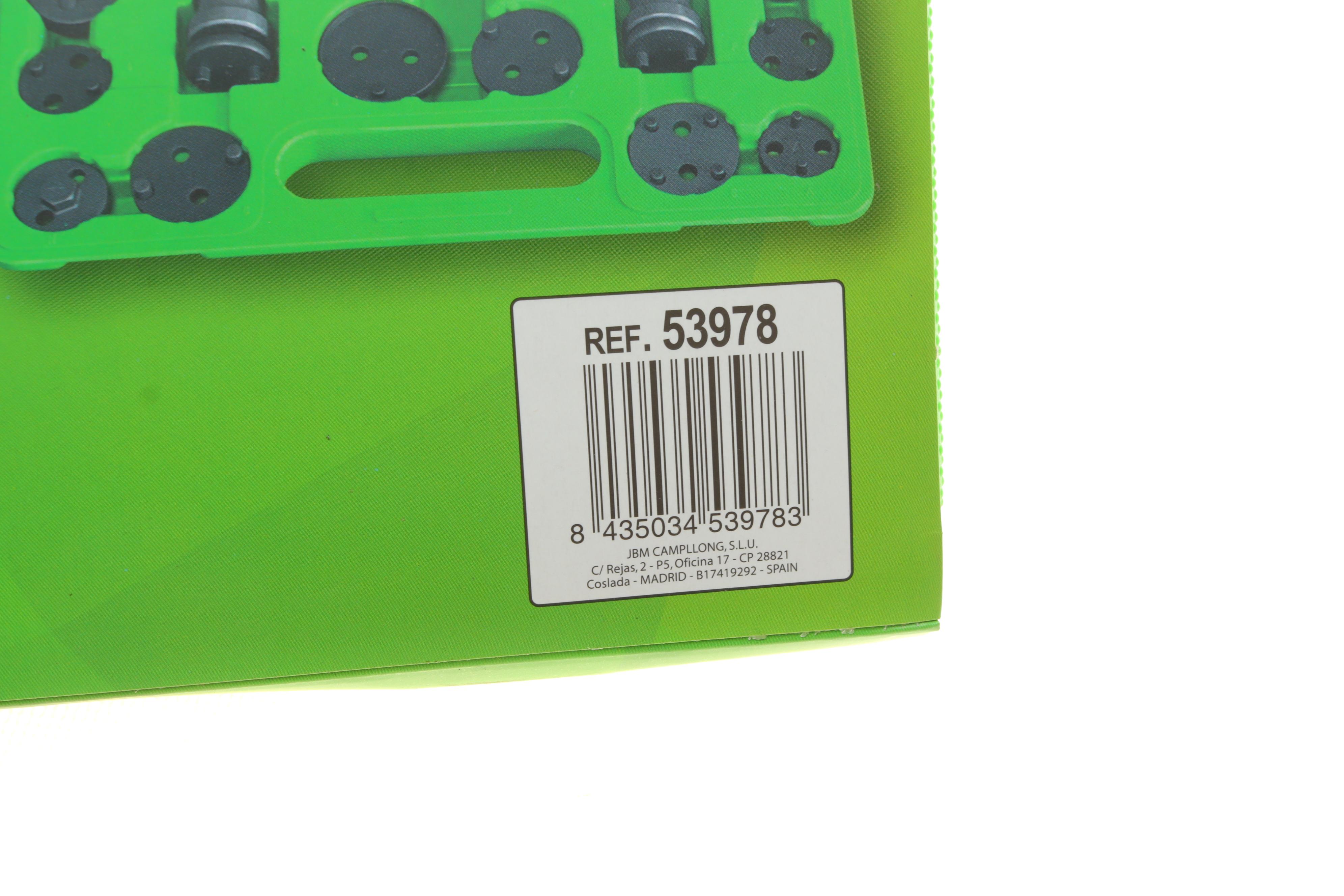 Набір інструментів для утоплення гальмівних поршнів (23 адаптери)