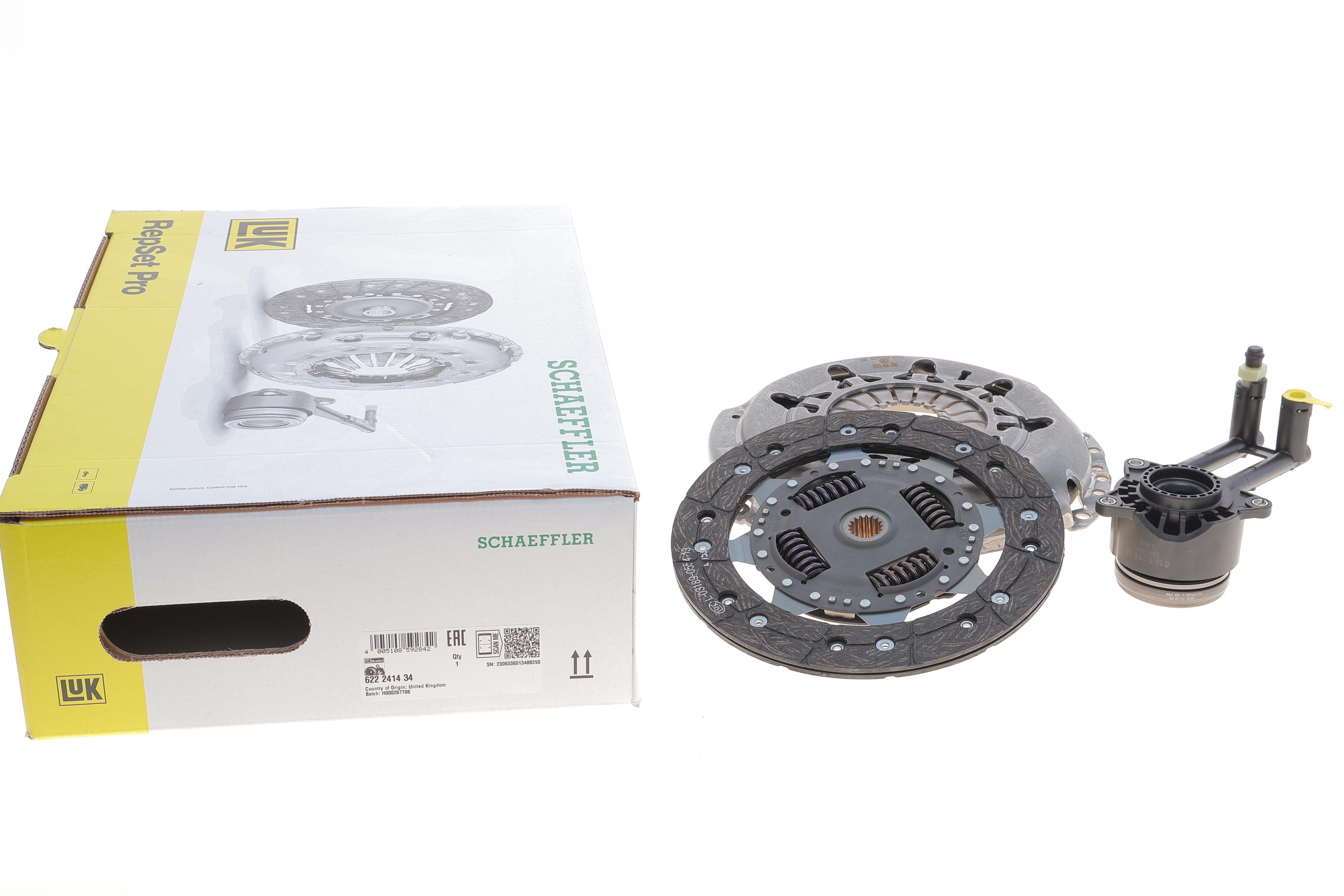 Комплект сцепления Ford Focus I 1.4/1.6/1.8 16V BiFuel 98-04, 55/74/85kw