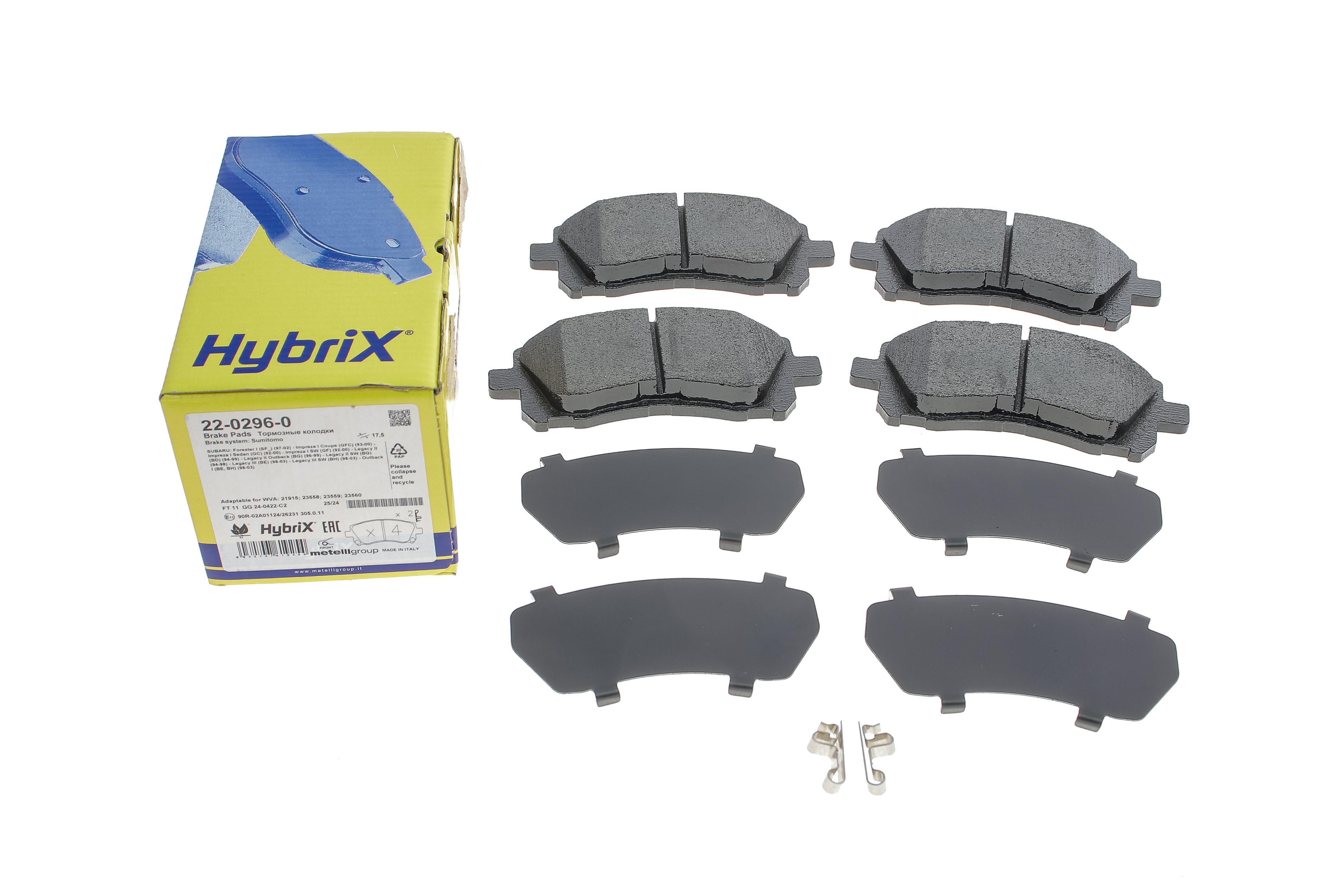 Колодки гальмівні (передні) Subaru Forester/Outback 97-03/Impreza 92-/Legacy 89-03