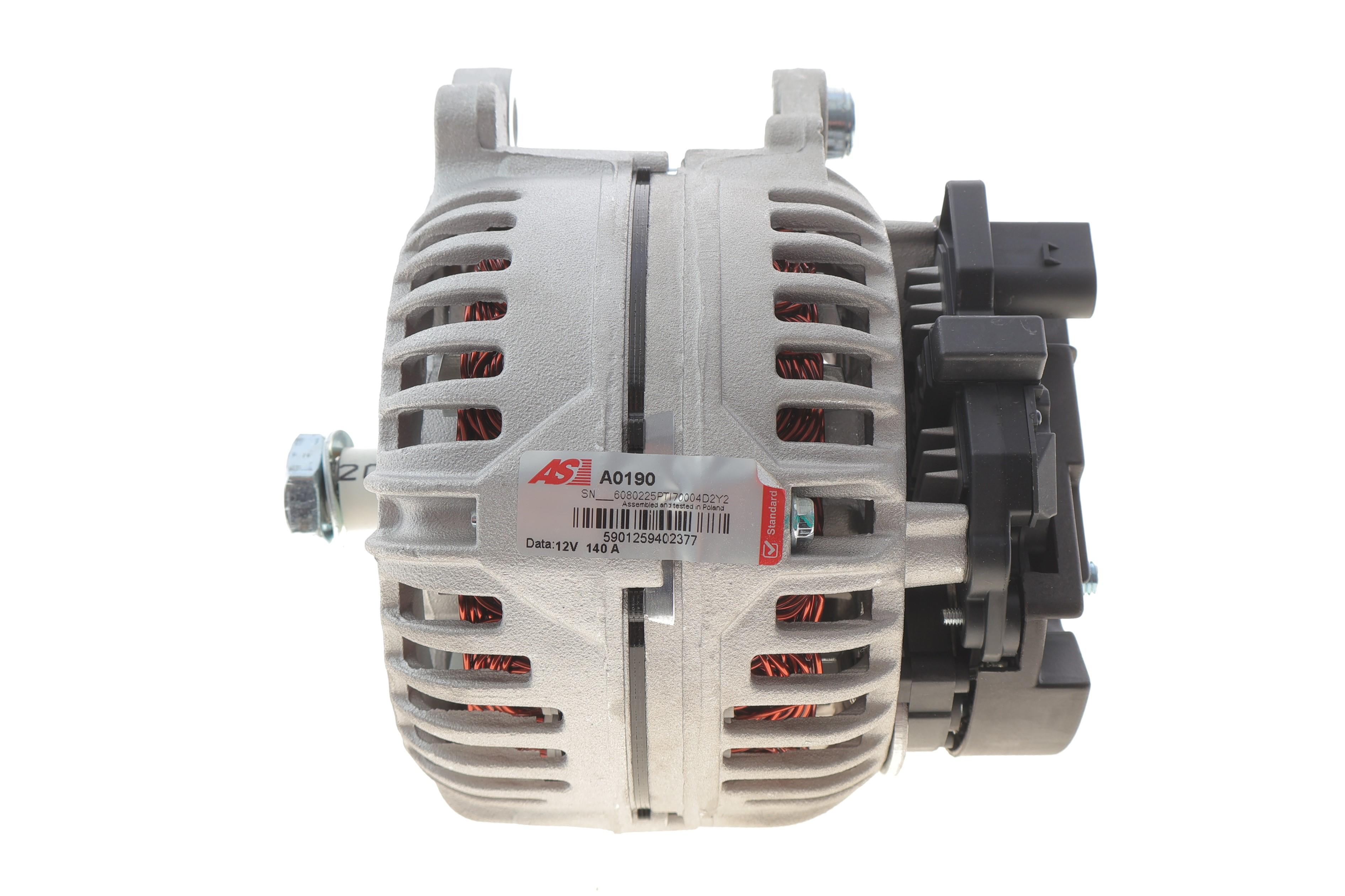 Генератор Audi A4/Skoda Fabia/Octavia/Superb/VW Caddy/Golf/Passat 1.6-2.0TDI 02-13 (12V/140A)