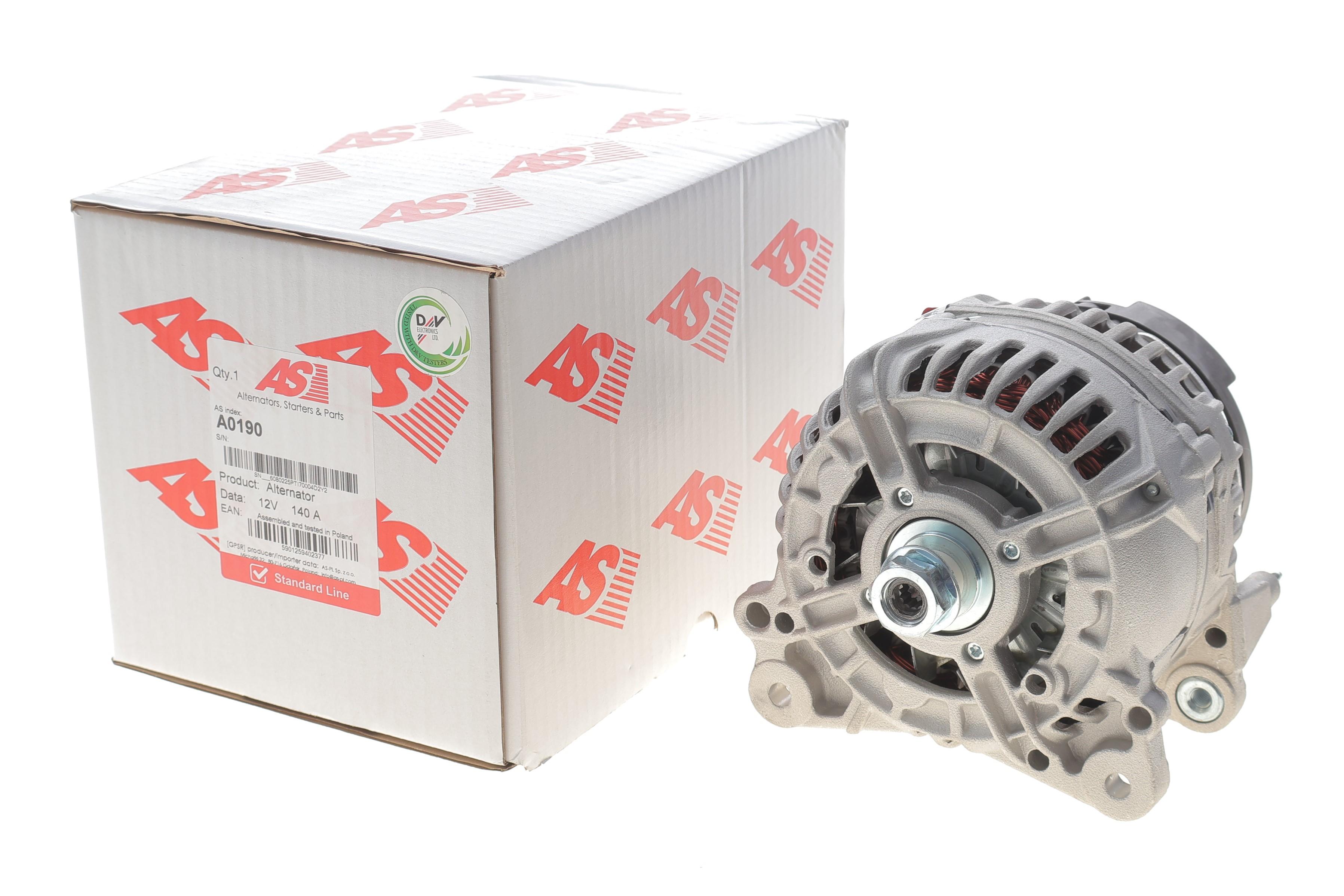 Генератор Audi A4/Skoda Fabia/Octavia/Superb/VW Caddy/Golf/Passat 1.6-2.0TDI 02-13 (12V/140A)