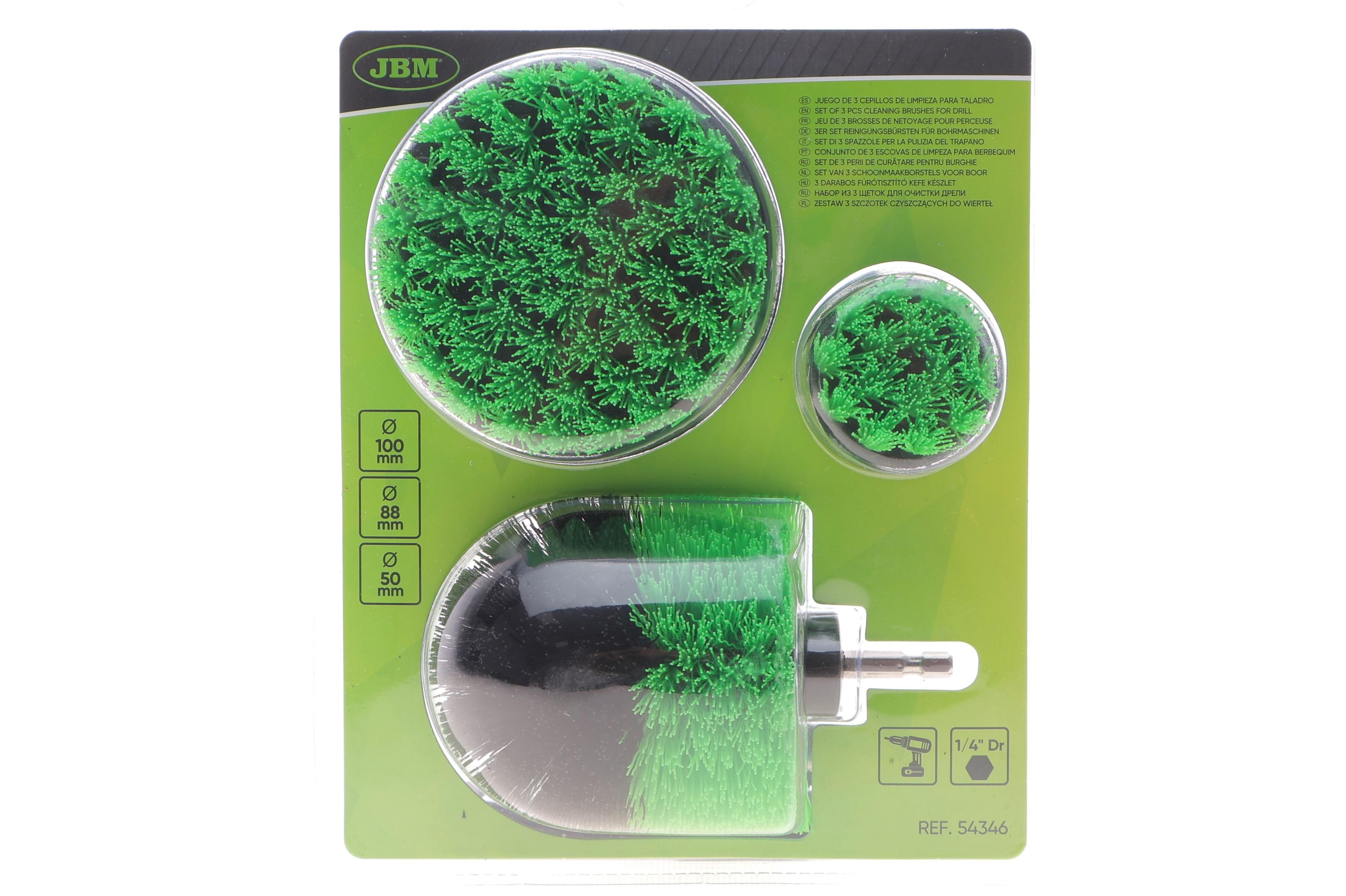 Набор щеток 1/4” d=50 mm/88 mm/100 mm 3 ед.