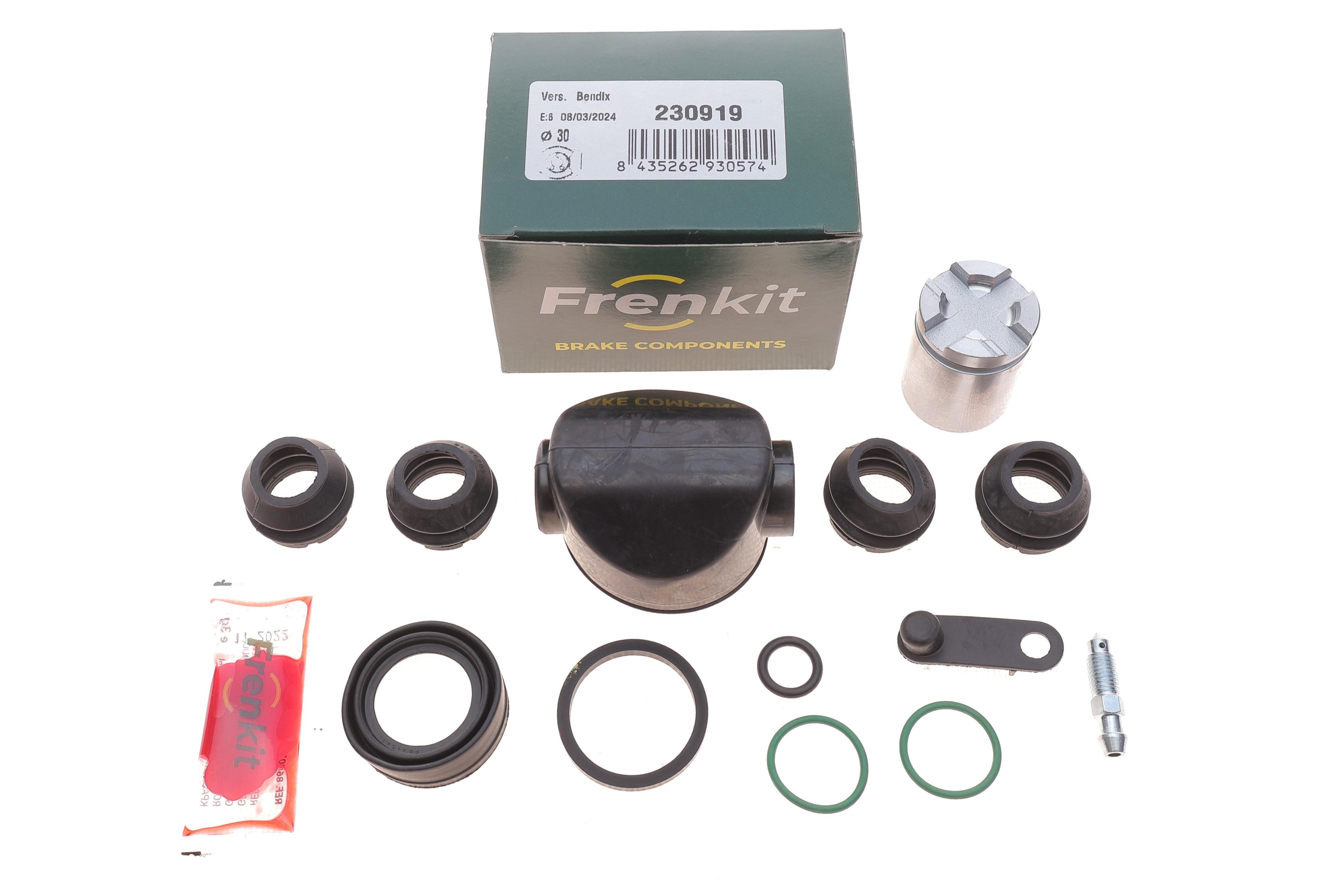 Ремкомплект супорта (заднього) Renault Clio/Megane 96- (d=30mm) (+поршень) (Bendix)