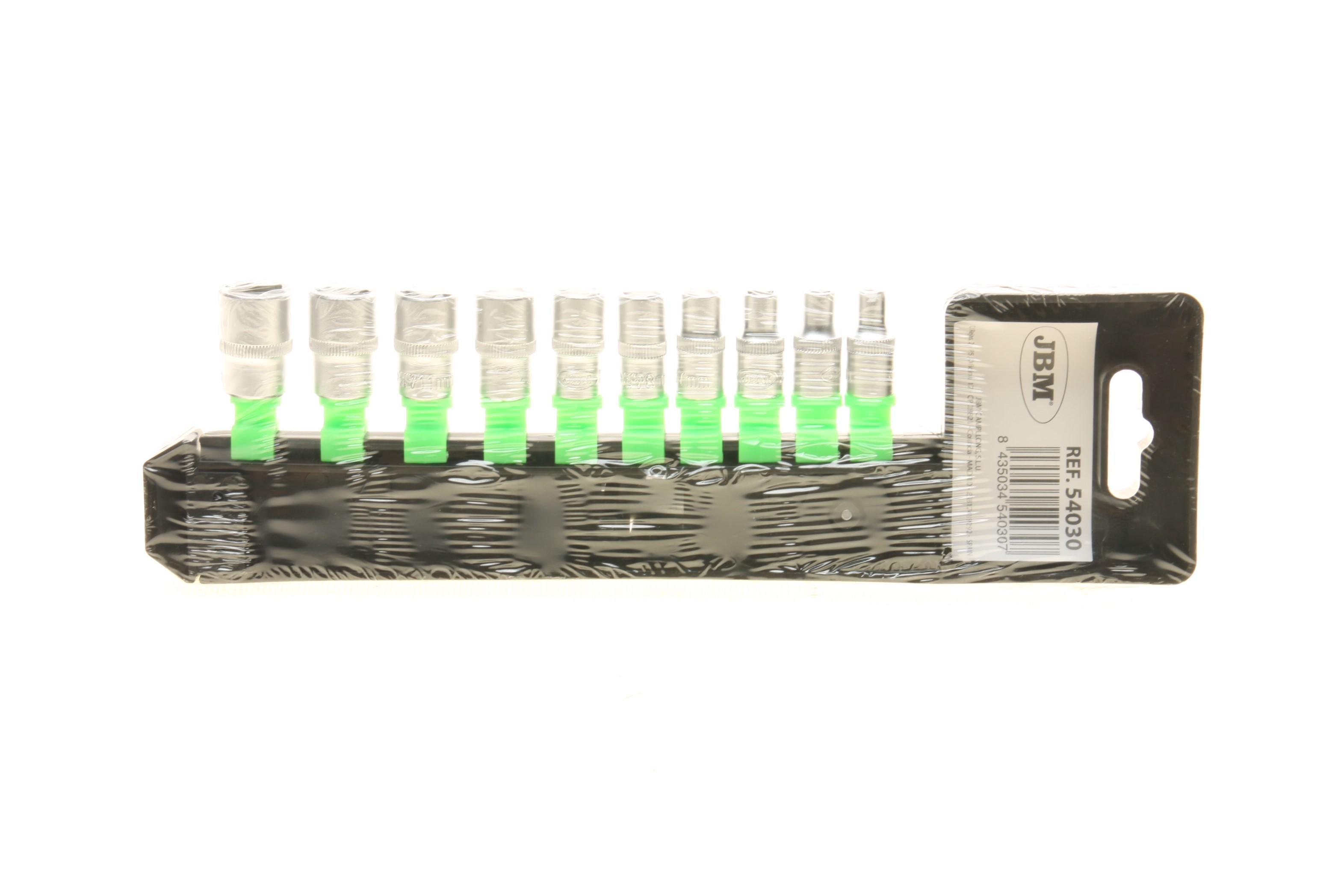 Набір торцевих головок з тріскачкою 1/4" 10 од.