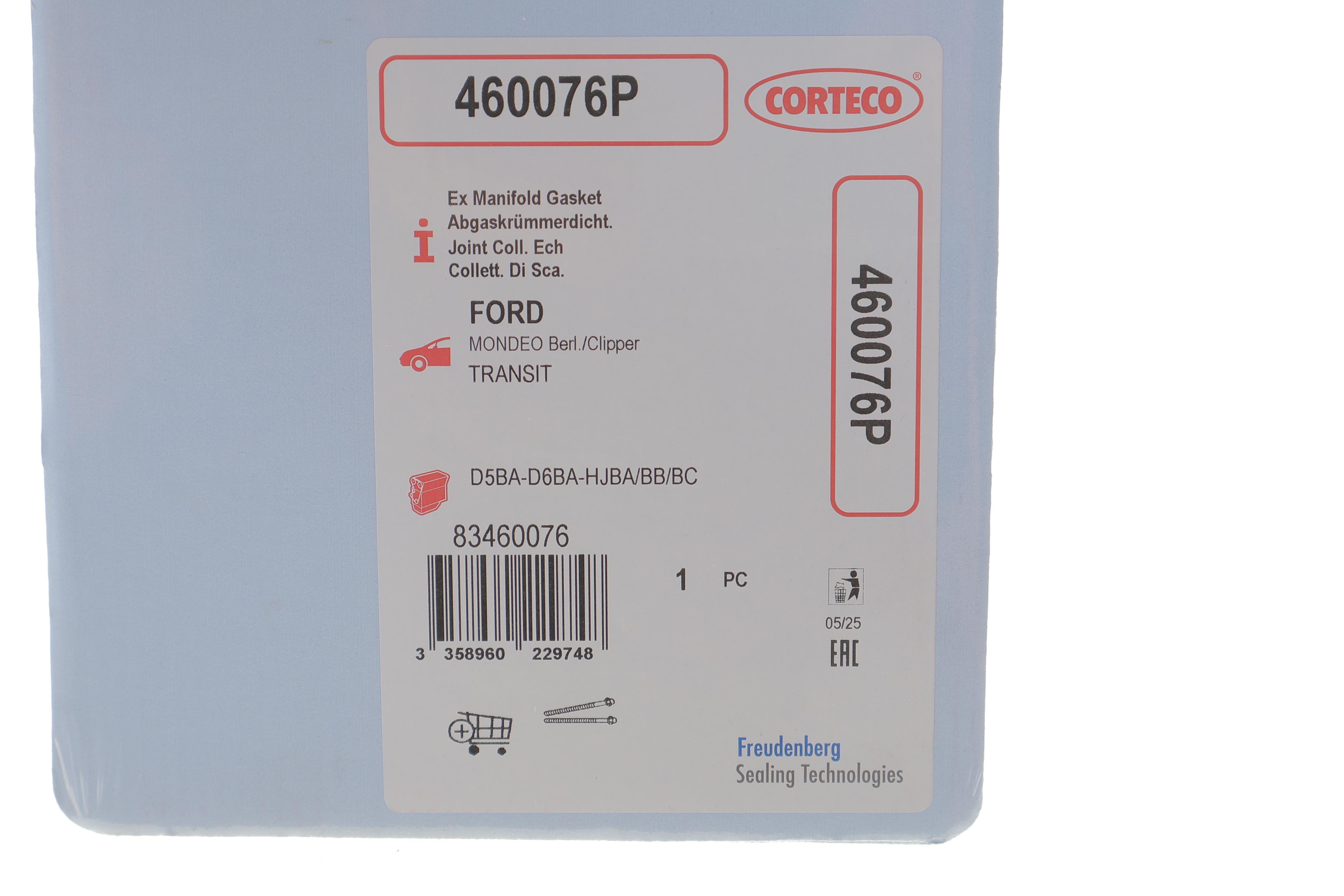 Прокладка колектора випускного Ford Transit 2.0DI/TDCI 00-