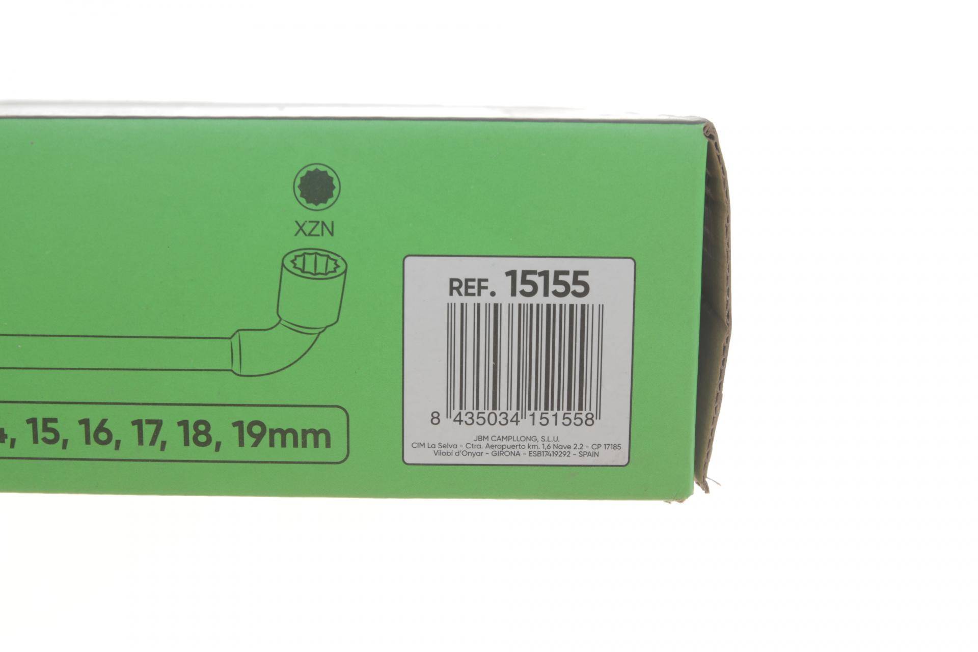 Набір ключів комбінованих торцевих (11шт) (8/10/11/12/13/14/15/16/17/18/19)