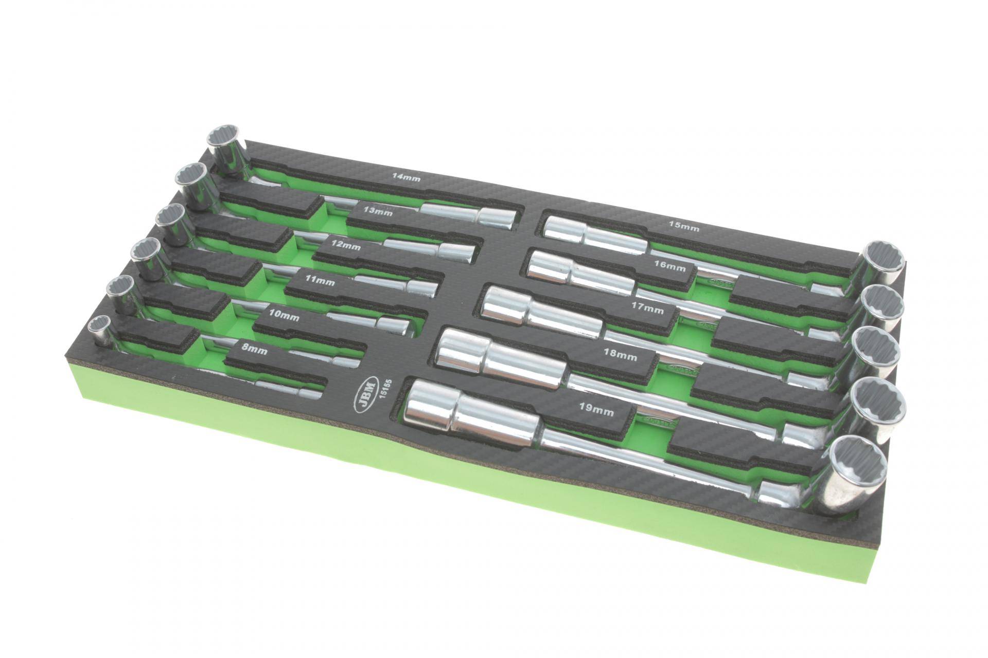 Набір ключів комбінованих торцевих (11шт) (8/10/11/12/13/14/15/16/17/18/19)