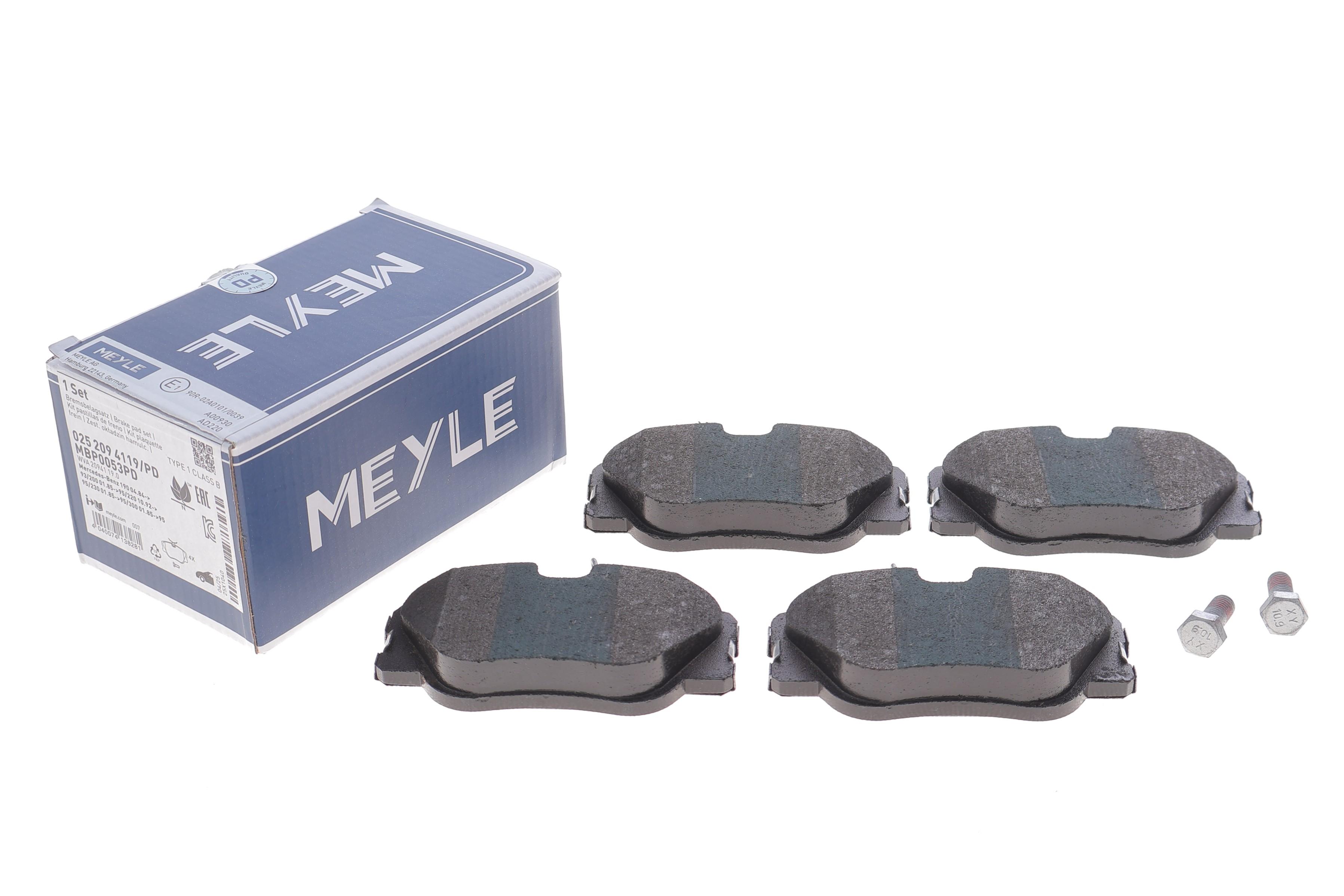 Колодки гальмівні (передні) MB (W124/W201) 84-98