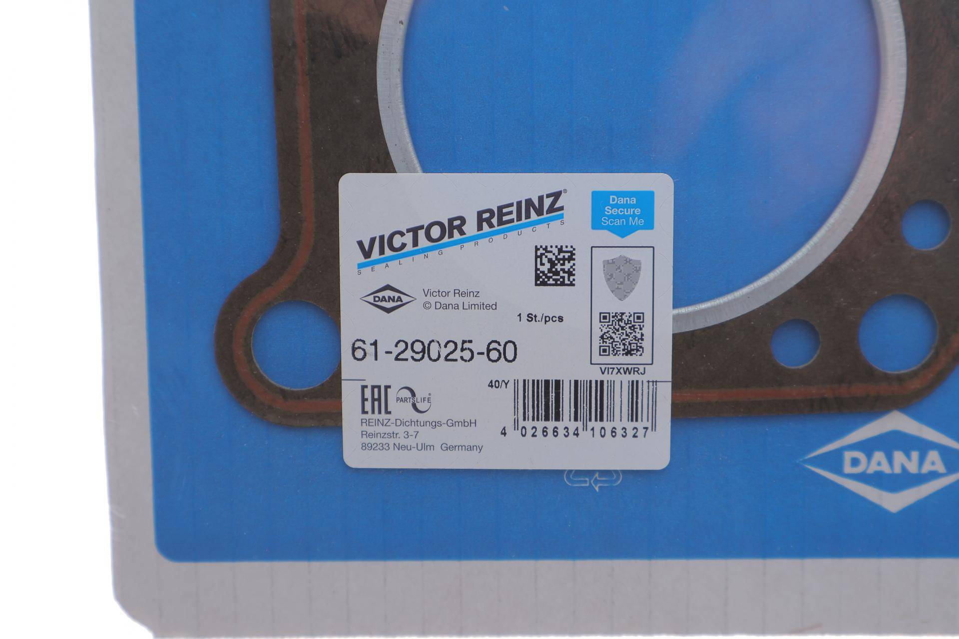 Прокладка ГБЦ VW T3 1.6D -91, Ø78,00mm, 1,70mm, (3 метки)