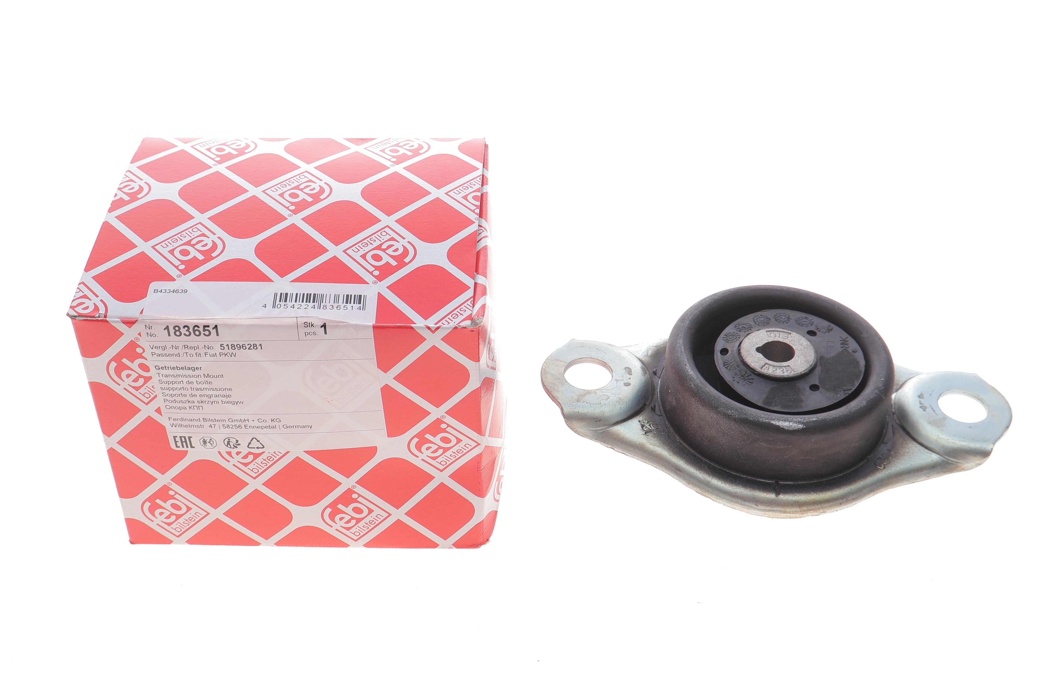 Подушка КПП Fiat Panda 1.3 D Multijet 12- (зверху/L)