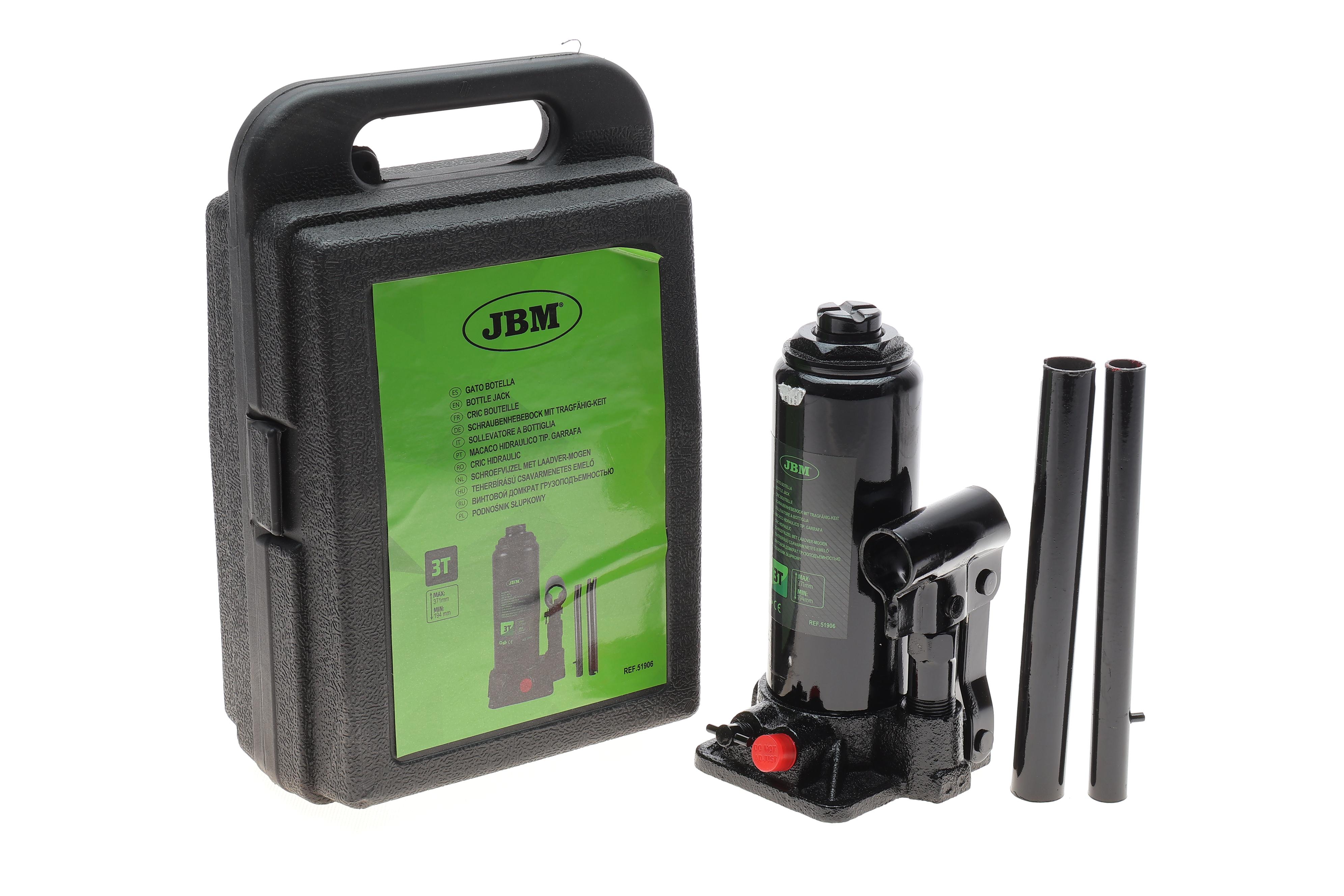 Домкрат бутылочный гидравличный 3 т h=195-385 мм