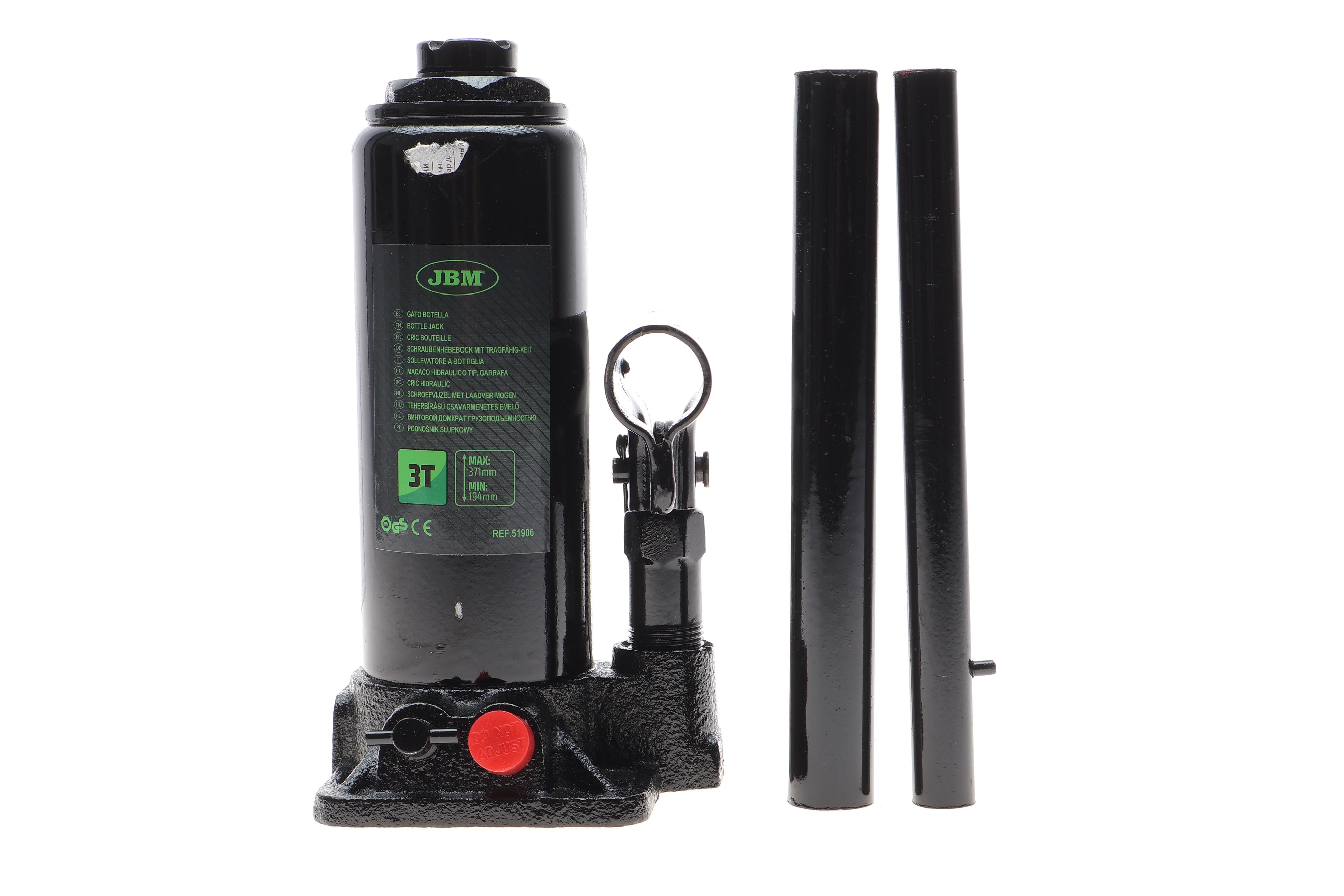 Домкрат бутылочный гидравличный 3 т h=195-385 мм