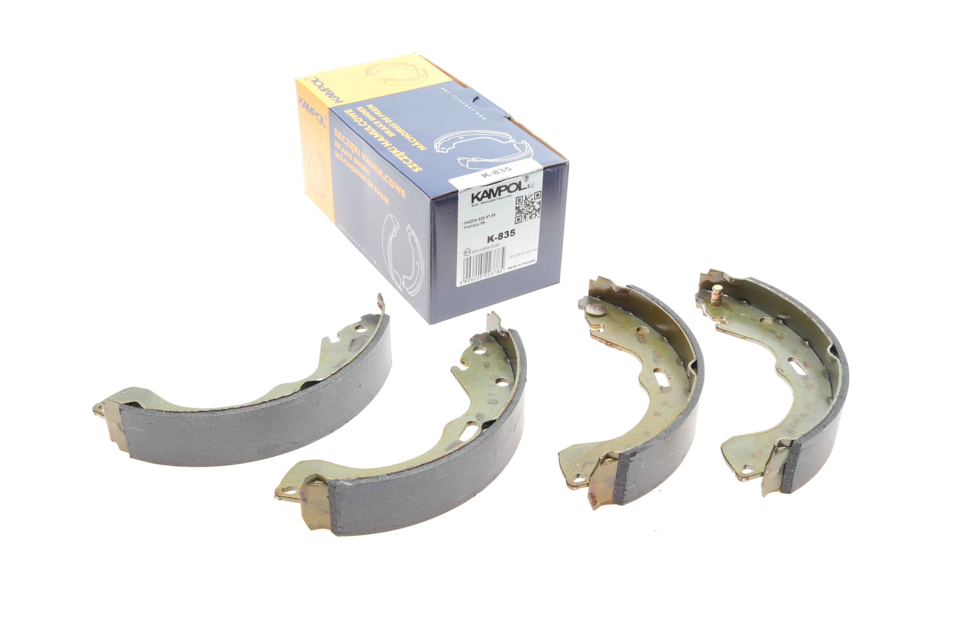 Колодки ручника Mazda 626/Premacy 1.8 97- (228.6x40)