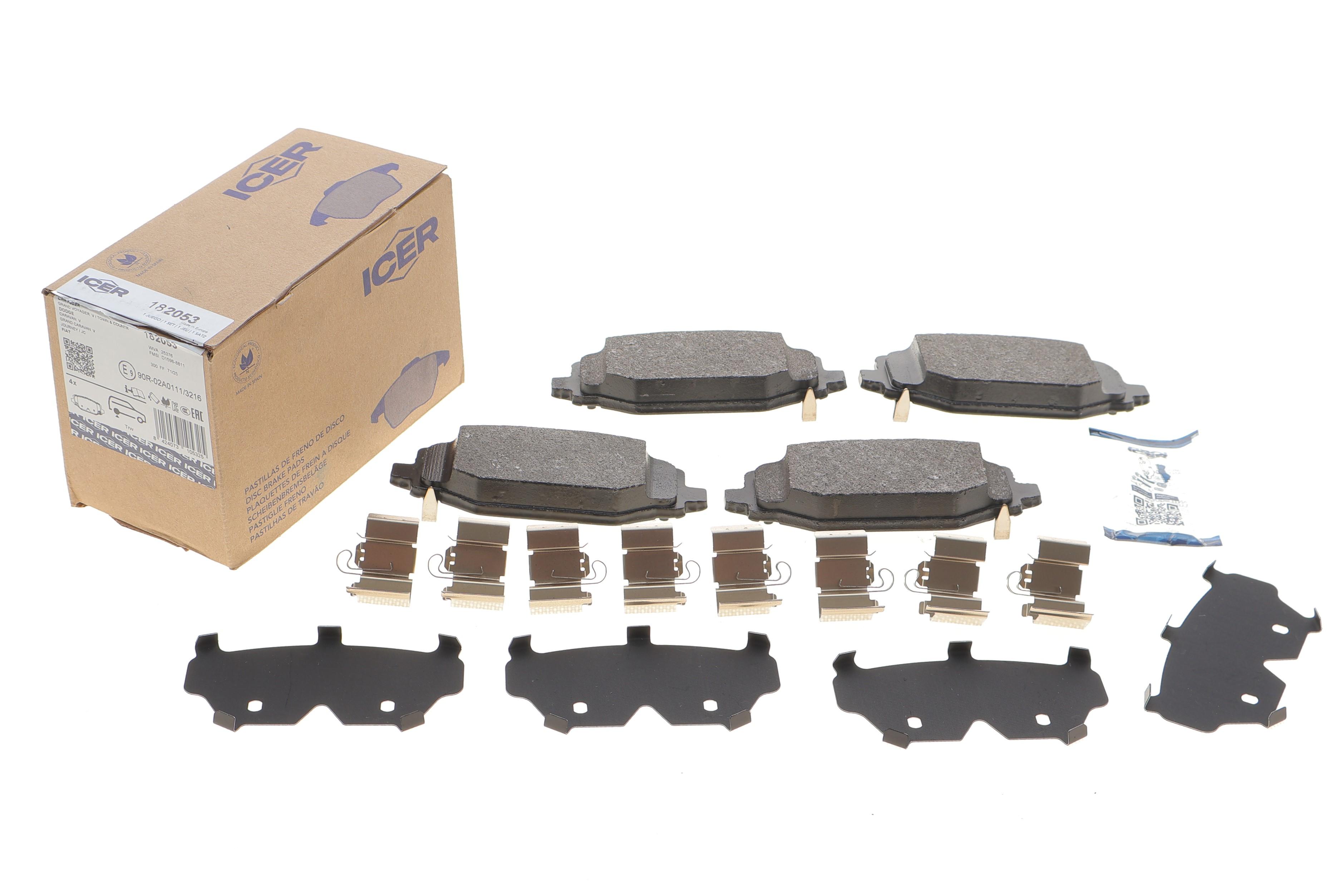 Колодки гальмівні (задні) Chrysler Grand Voyager 07-/Fiat Freemont 11-