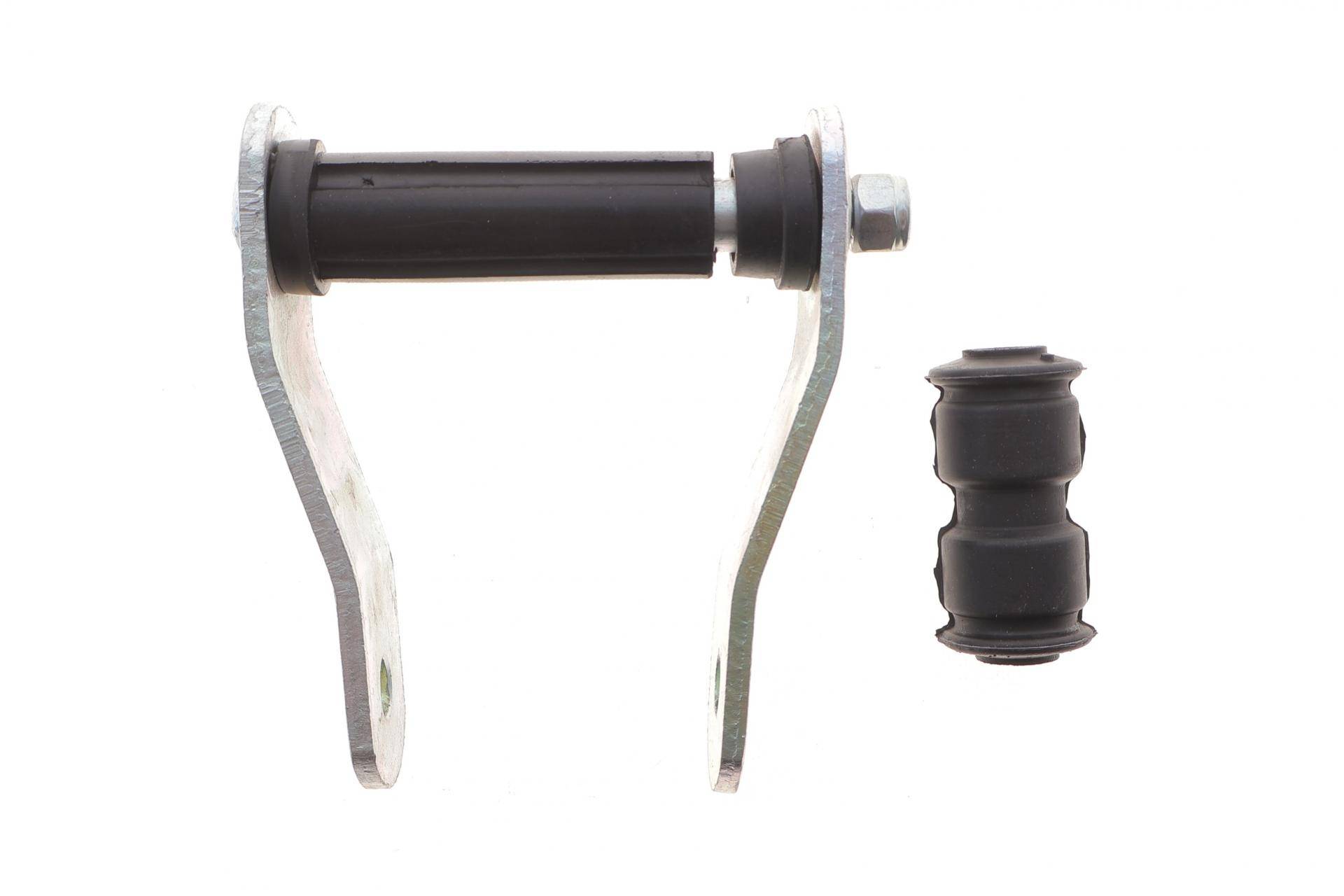 Кронштейн кріплення ресори (серьга) Fiat Doblo 01- (з сайленблоком ресори) к-кт