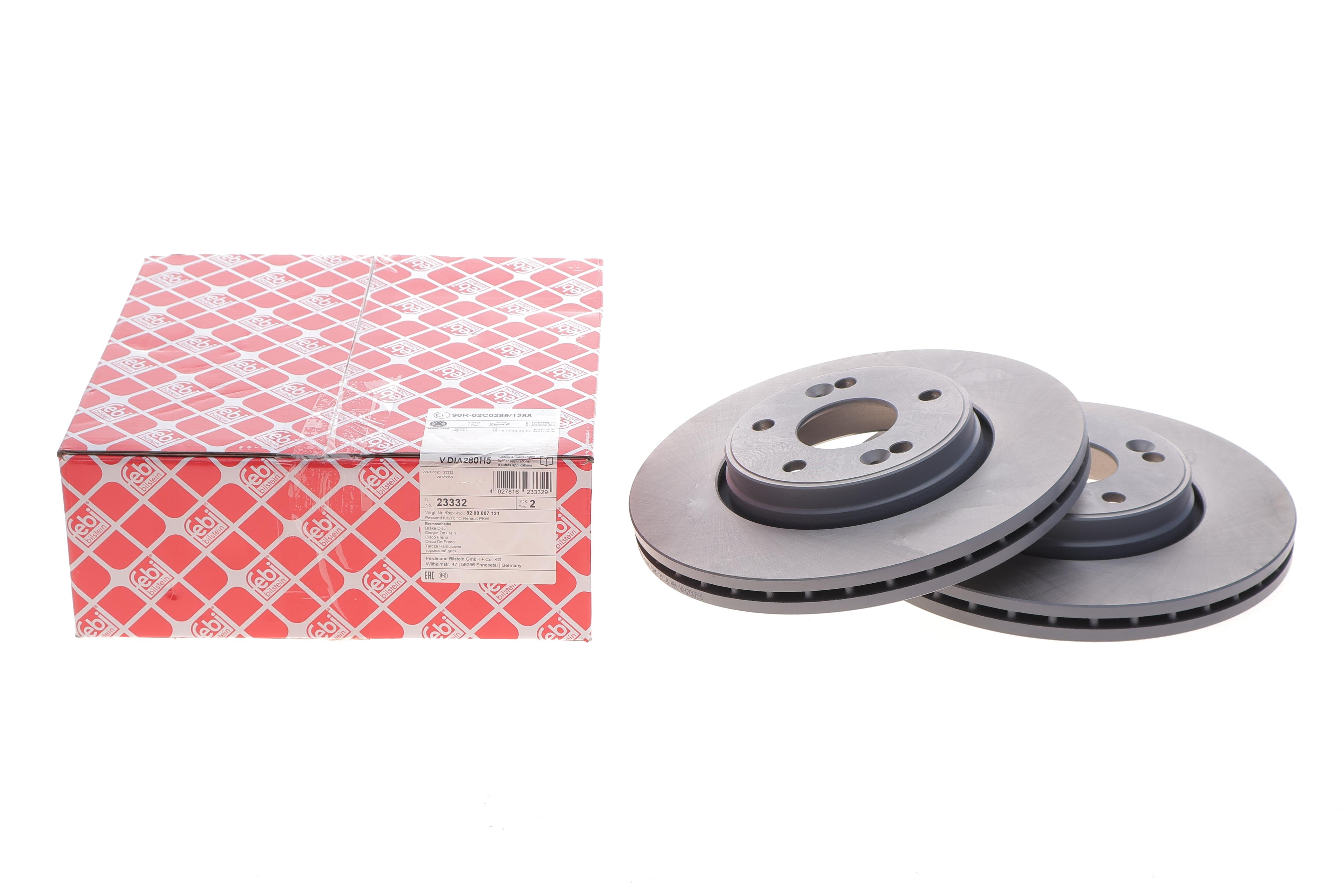 Диск гальмівний (передній) Renault Laguna II 01-07 (280x24)