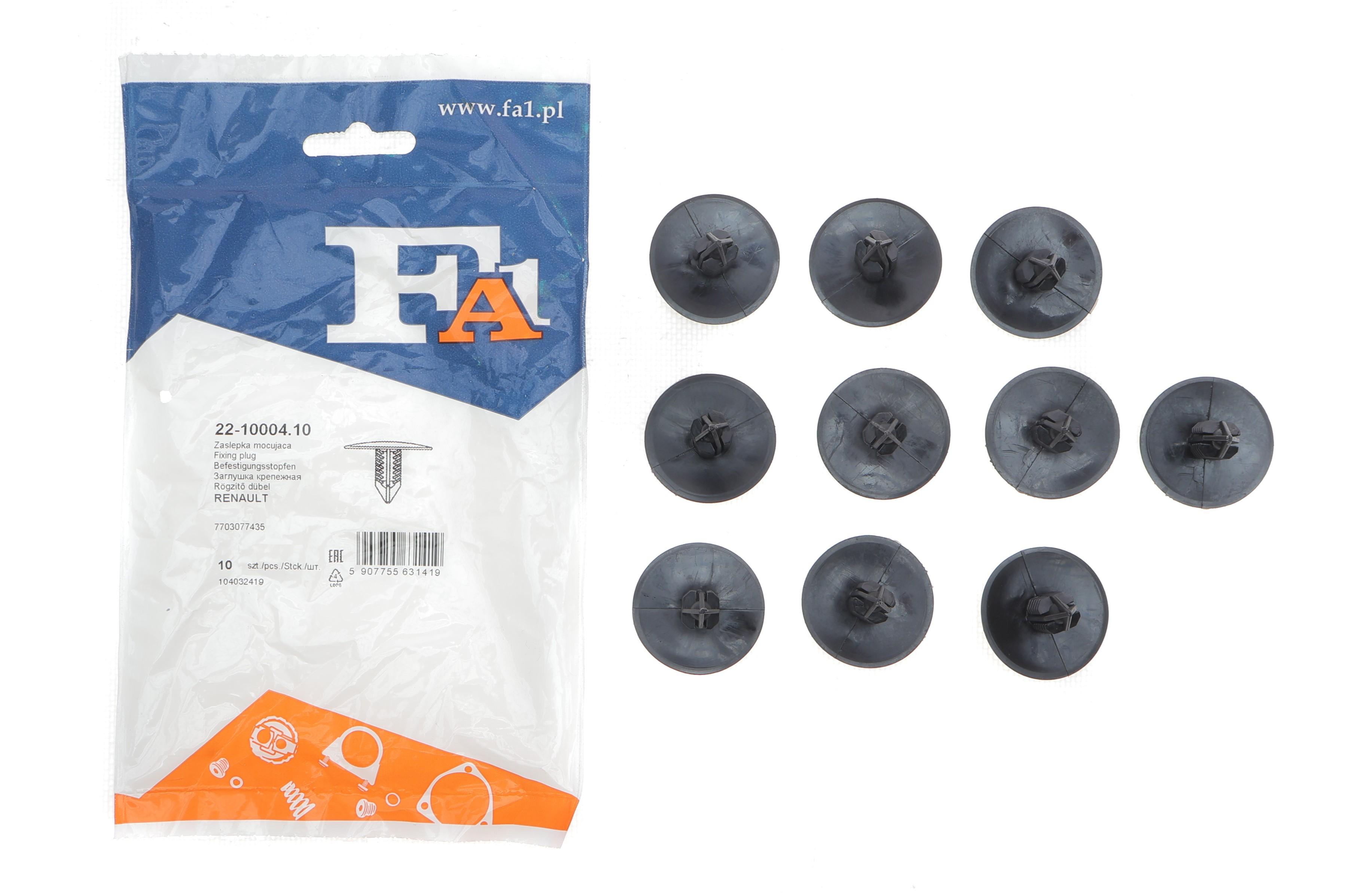 Кліпса кріплення підкрила (к-кт 10шт) Renault Trafic/Kangoo/Megane/Clio/Master 80- Dacia Logan/Sandero 04-