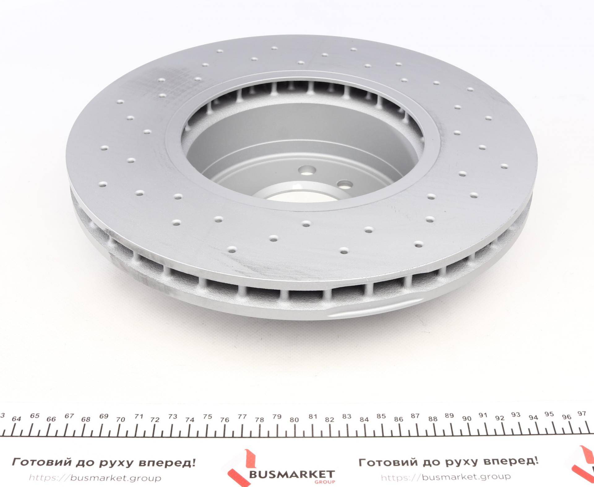 Диск гальмівний (передній) BMW 5 (E60/E61)/6 (E63) 03- (324x30) (з покриттям) (з отворами) (вент.)