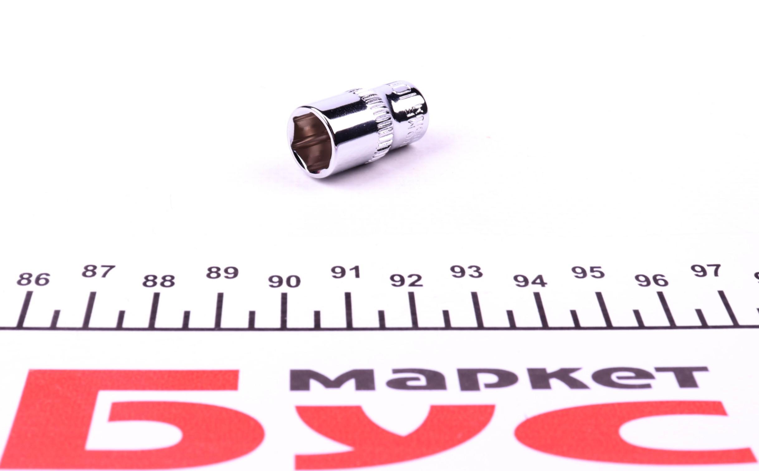 Головка торцевая 1/4" 10 мм (хромированная)