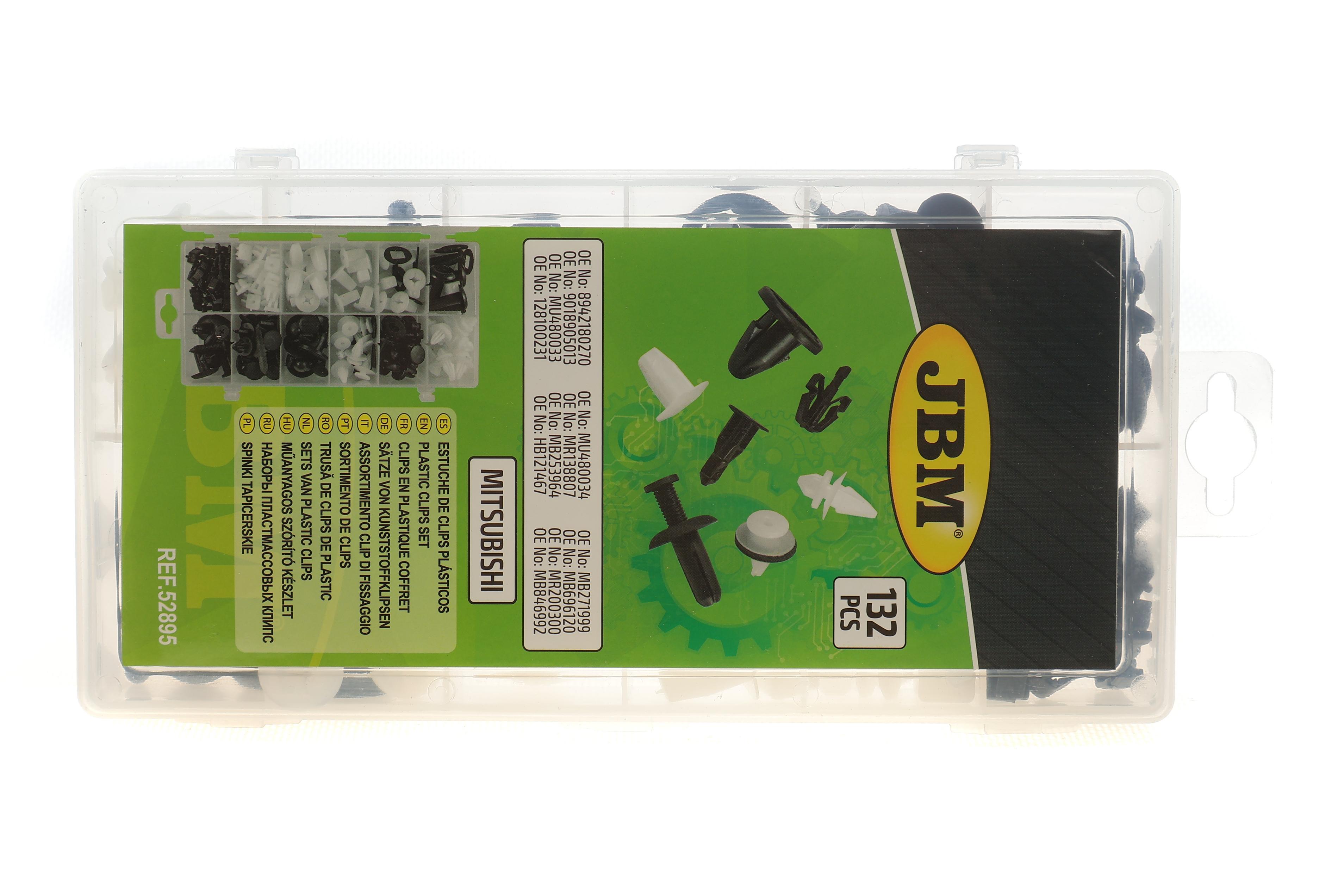 Набір кліпс пластикових Mitsubishi (132шт)