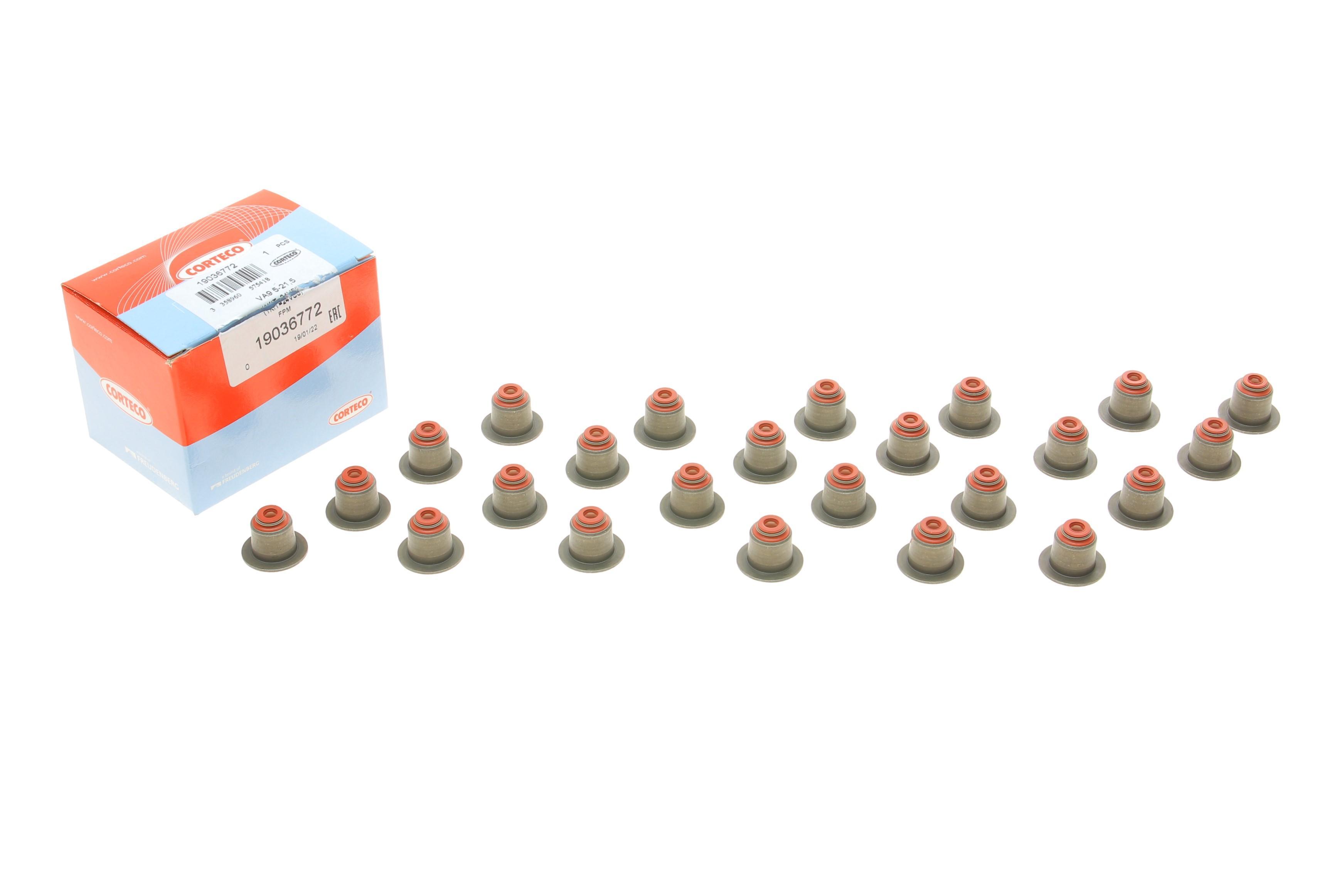 Сальник клапана (впуск/випуск) BMW X3 (F25/G01)/X5 (F15/G05) 11- (B57/N57) (к-кт 24шт.)