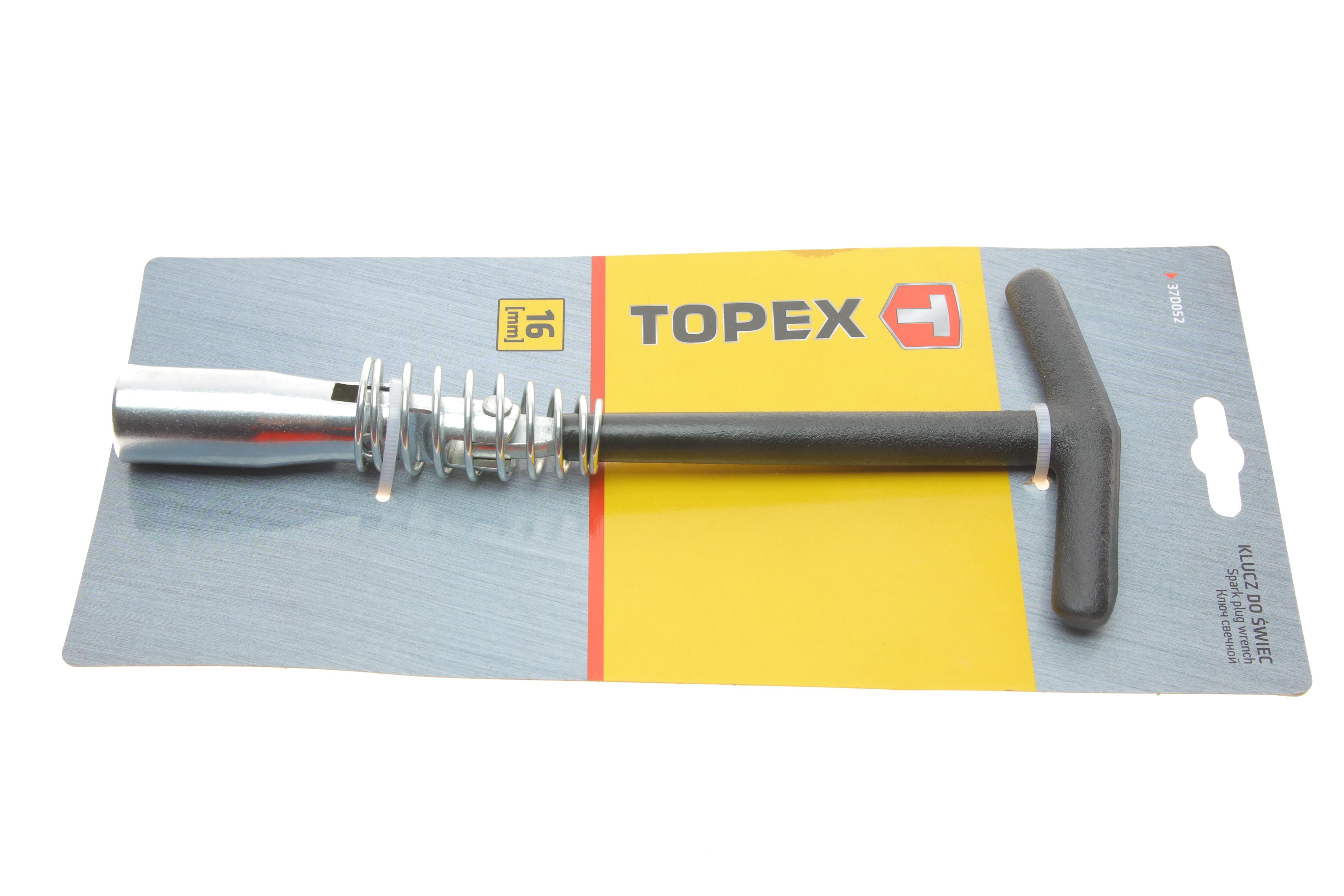 Ключ свічковий 16 мм довгий з карданом 220 мм