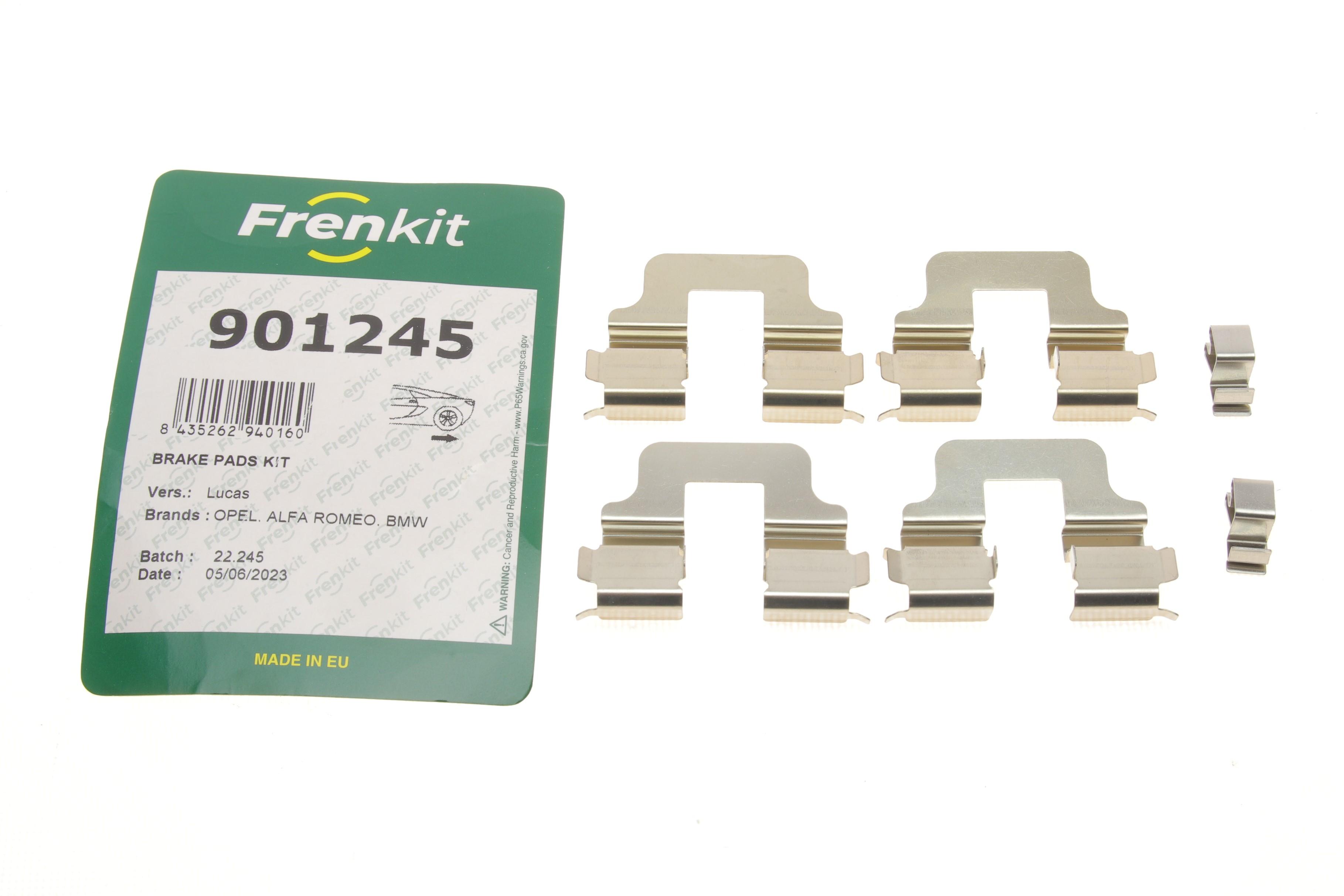 Планка супорта (заднього) прижимна (к-кт) Opel Combo 1.3/1.7 CDTI 01- (Lucas)