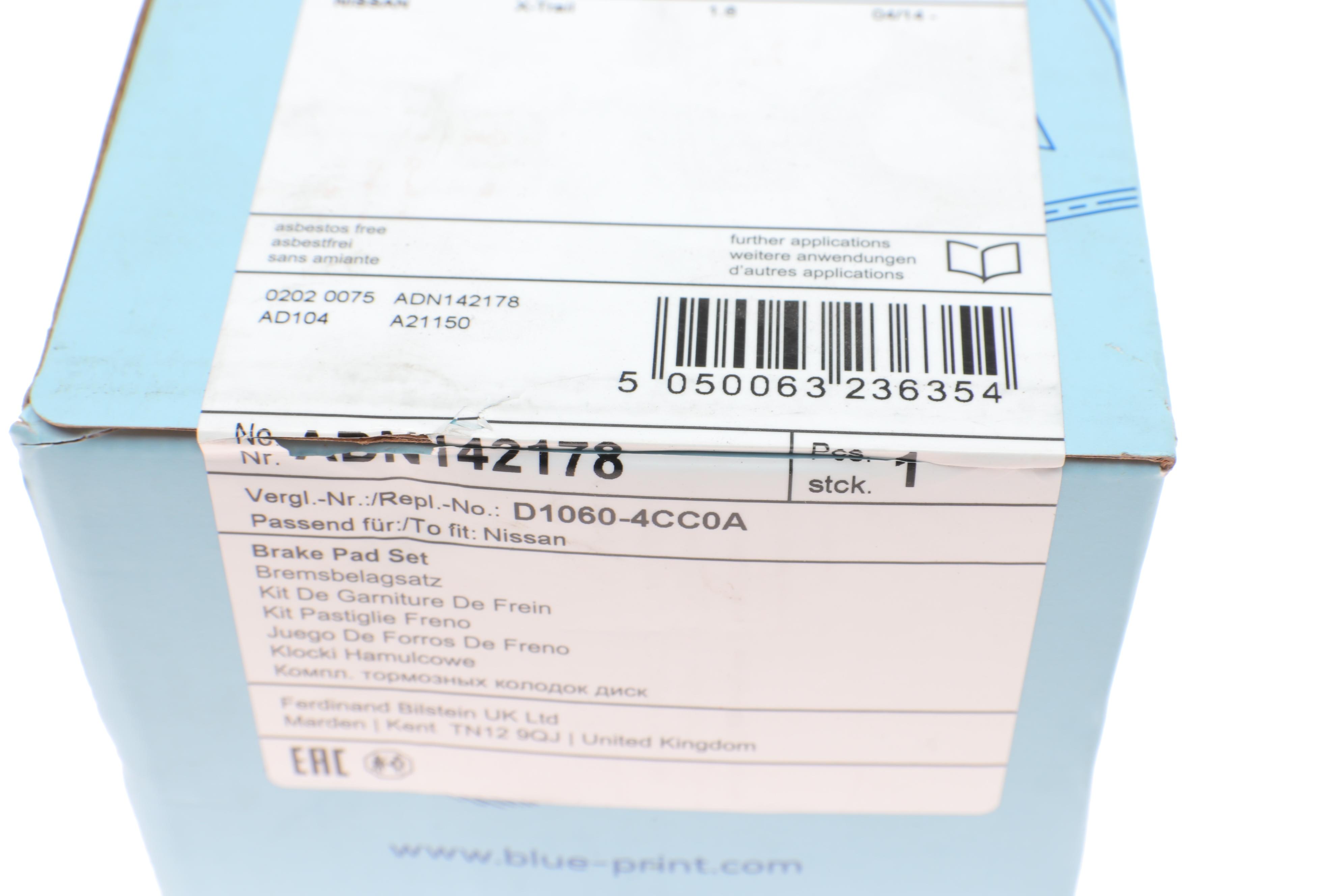 Колодки тормозные (передние) Nissan X-Trail/Infiniti Q50 13-/Renault Koleos 16- (Akebono)