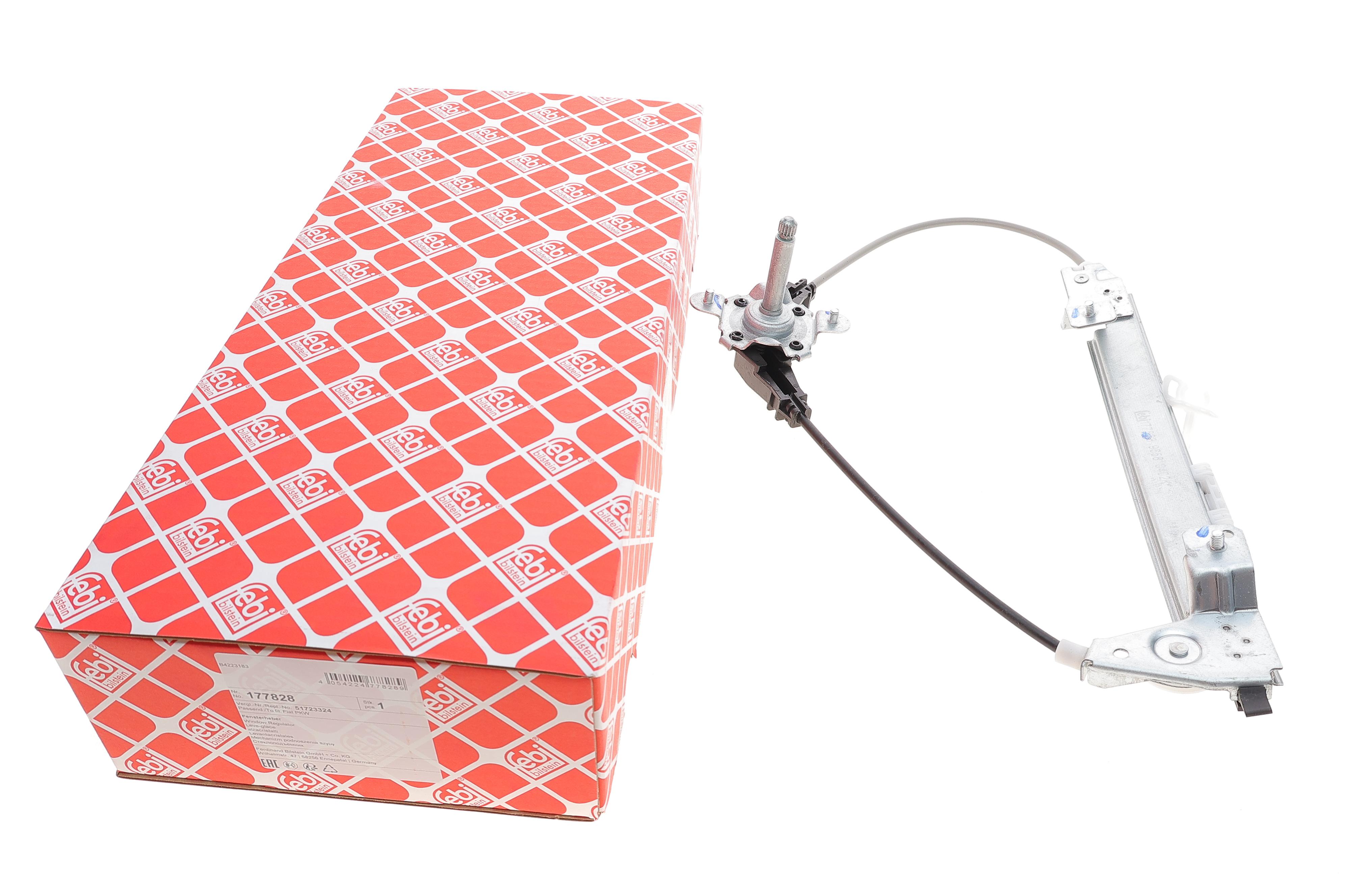 Стеклоподъемник (задний) Fiat Grande Punto 05-14 (L) (ручной)