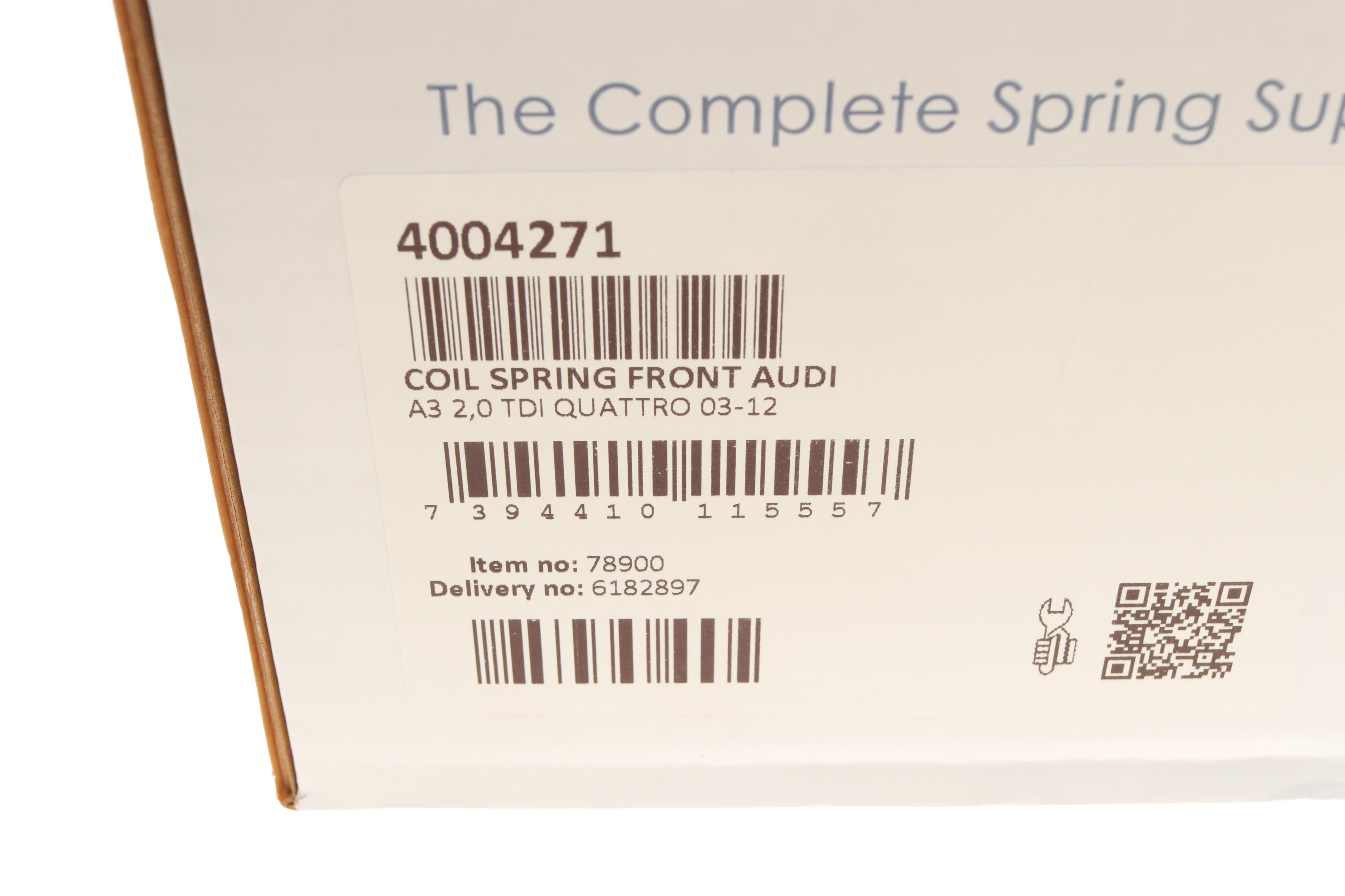 Пружина (передня) Audi A3 2.0TDI quattro (хэтчбек) 04-13/VW Passat B6 3.2FSI 05-10 (седан/унив.)