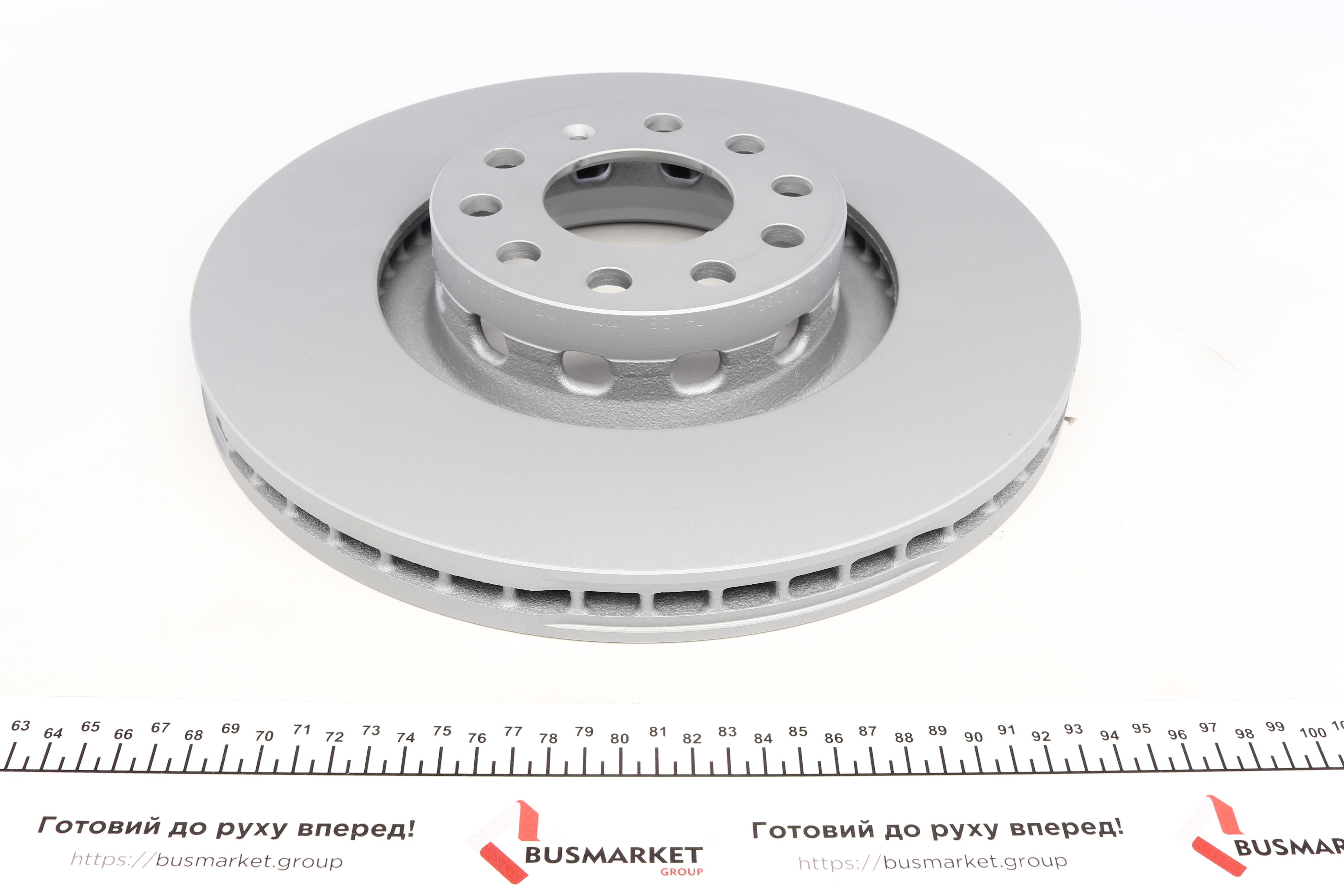 Диск тормозной (передний) Audi A6/A8 96-10 (323x30) (с покрытием) (вент.)