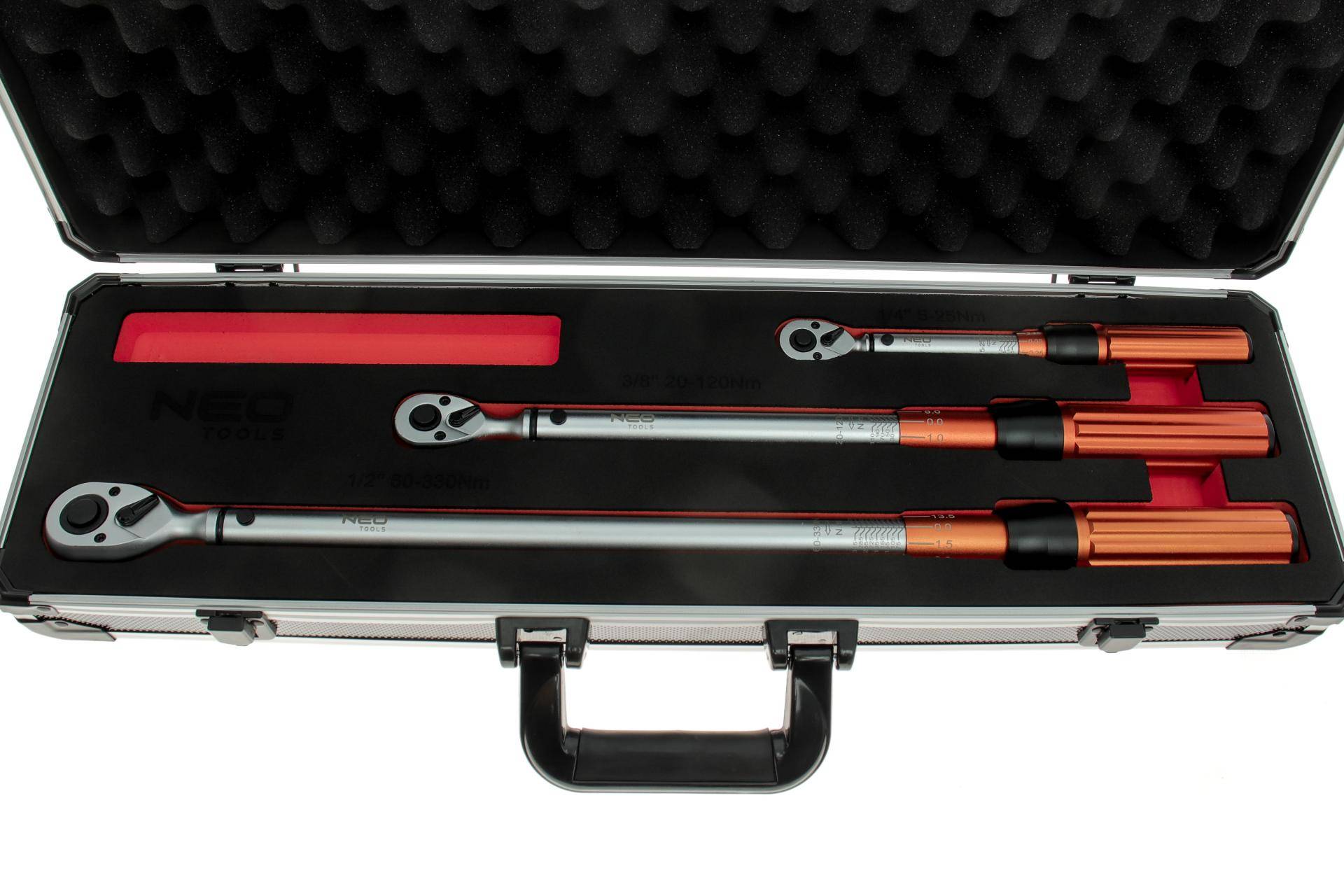 Набір ключів динамометричних 1/4"-3/8"-1/2" 3 од.