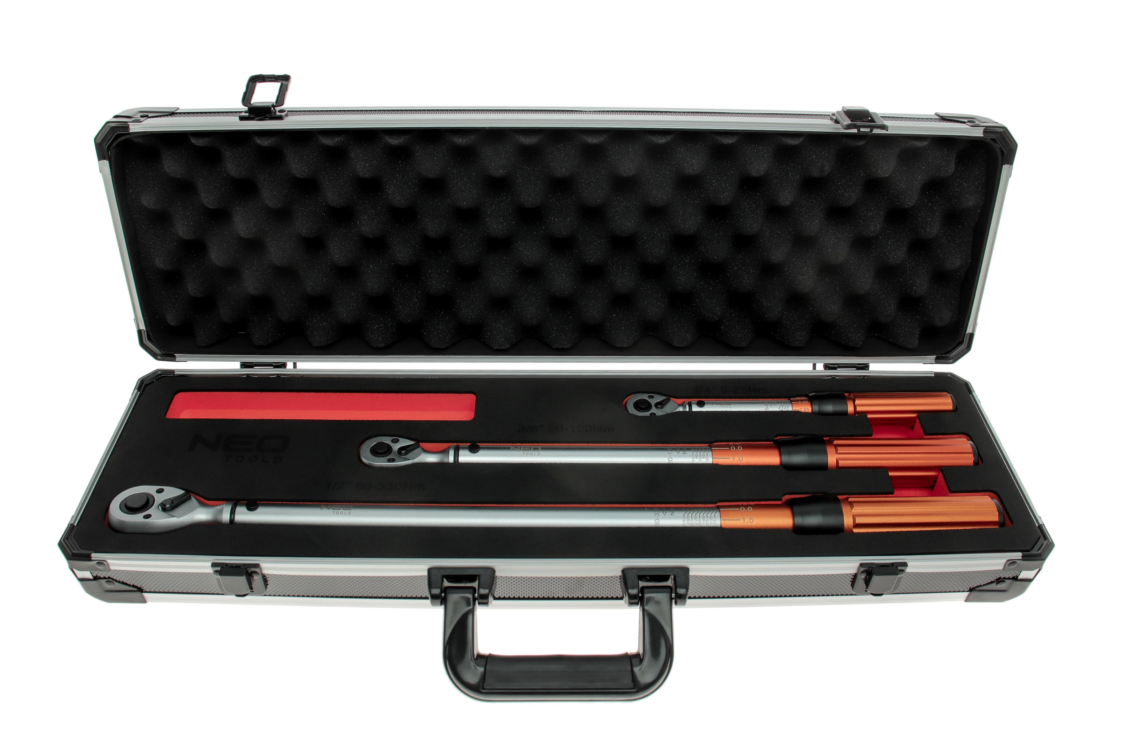 Набор ключей динамометрических 1/4"-3/8"-1/2" 3 ед.