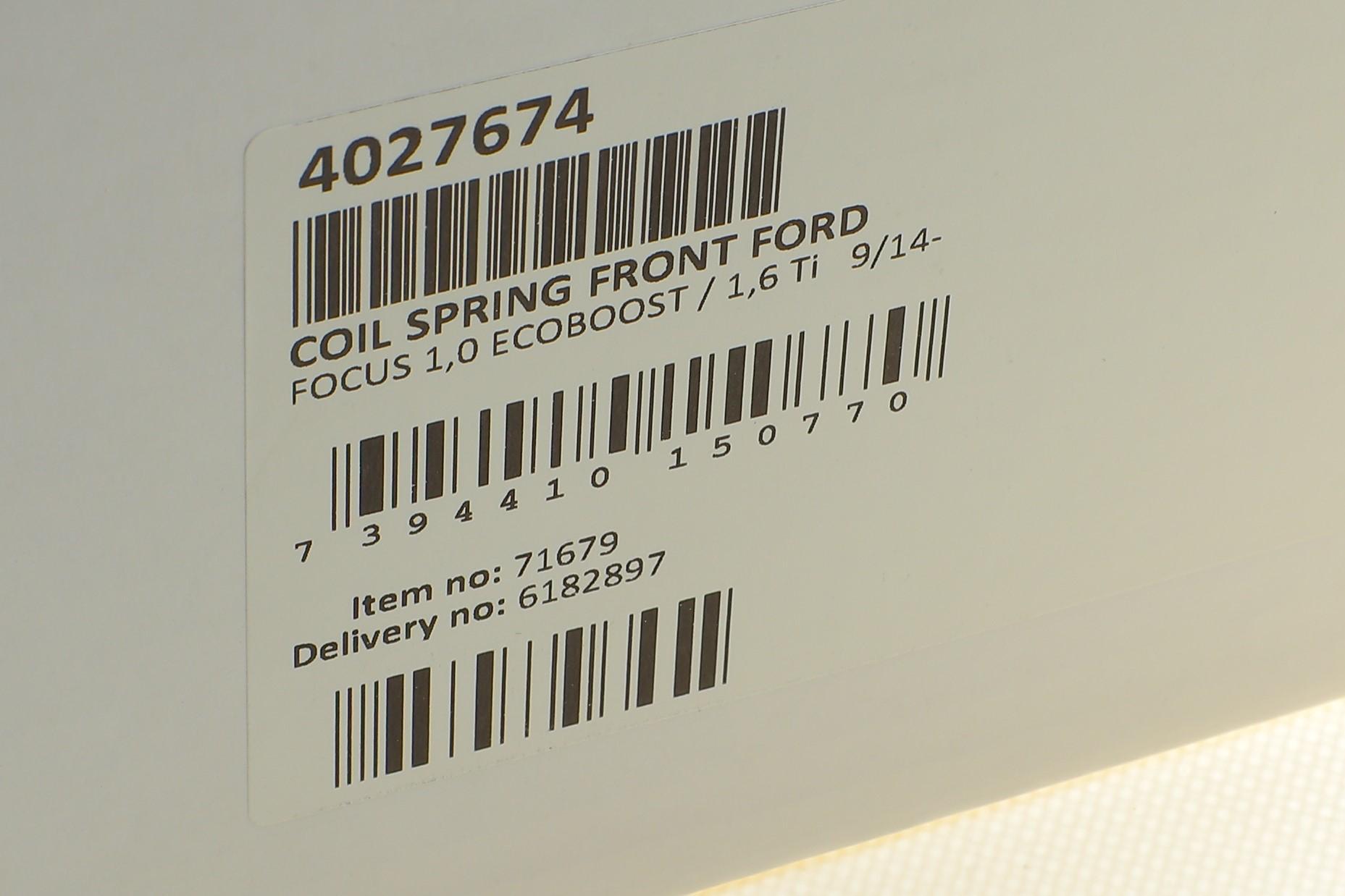 Пружина (передня) Ford Focus 1.0Ecoboost/1.6Ti 14- (седан/унив/хетчбек)(станд.ход.ч)(кроме:ST-line)