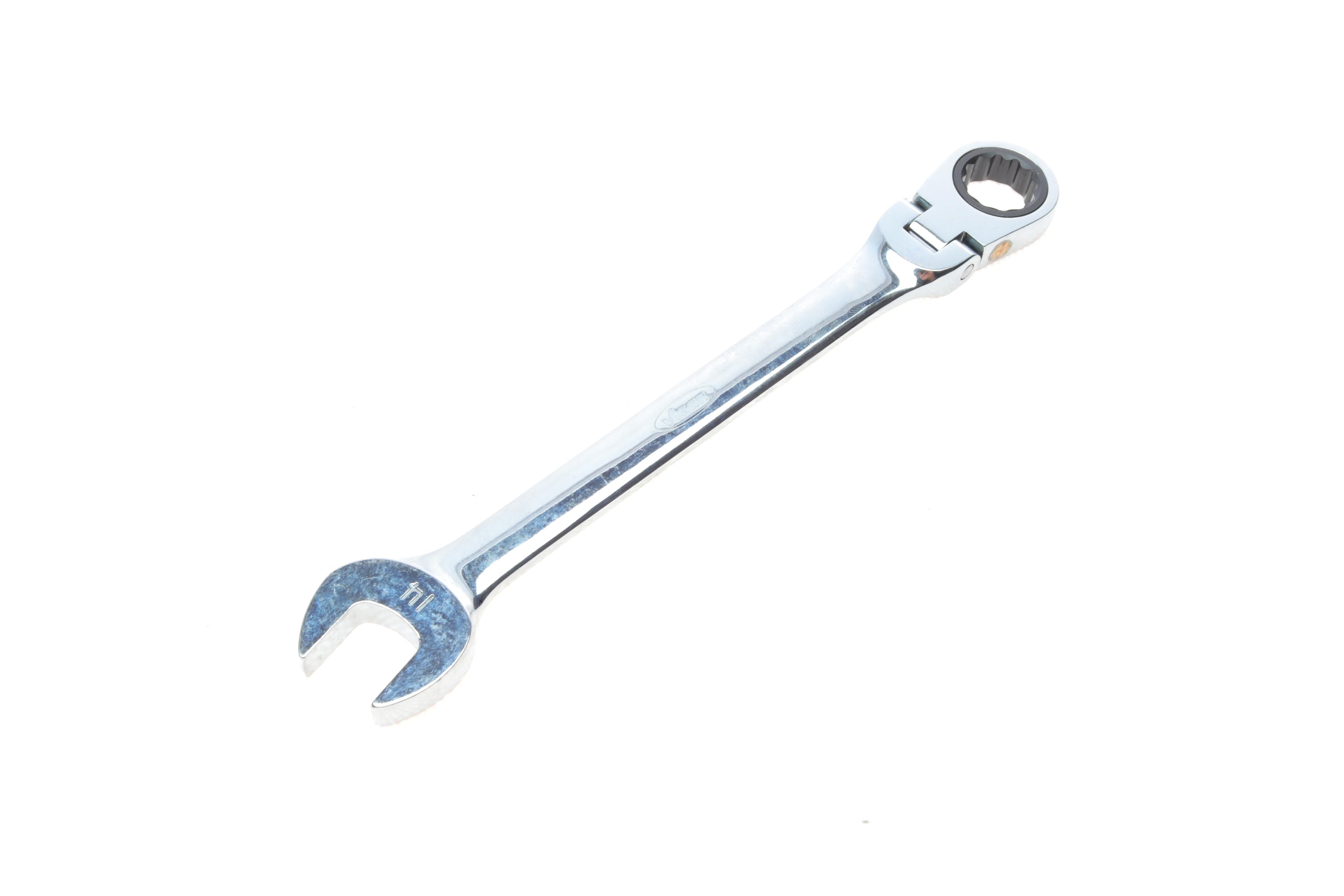 Ключ ріжково-накидний з тріскачкою 14 мм 72 зуб. L-190 мм