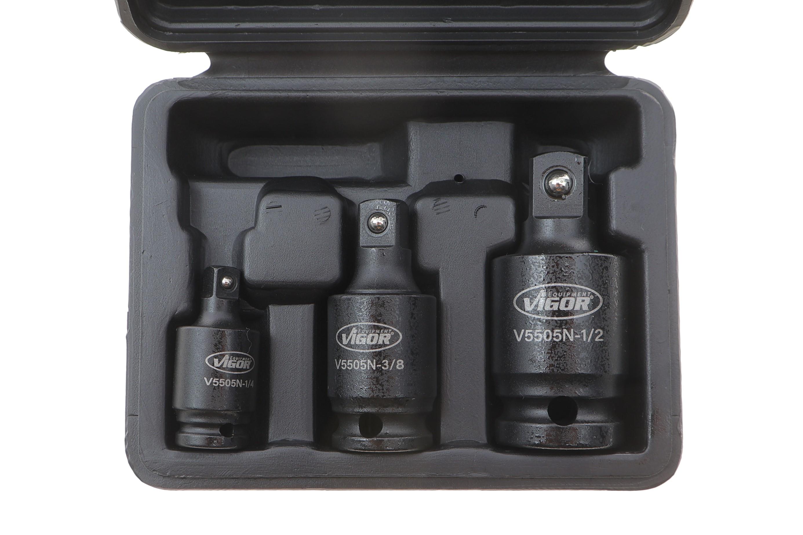 Набір ударних карданів посилених 1/2"-1/4"-3/8"