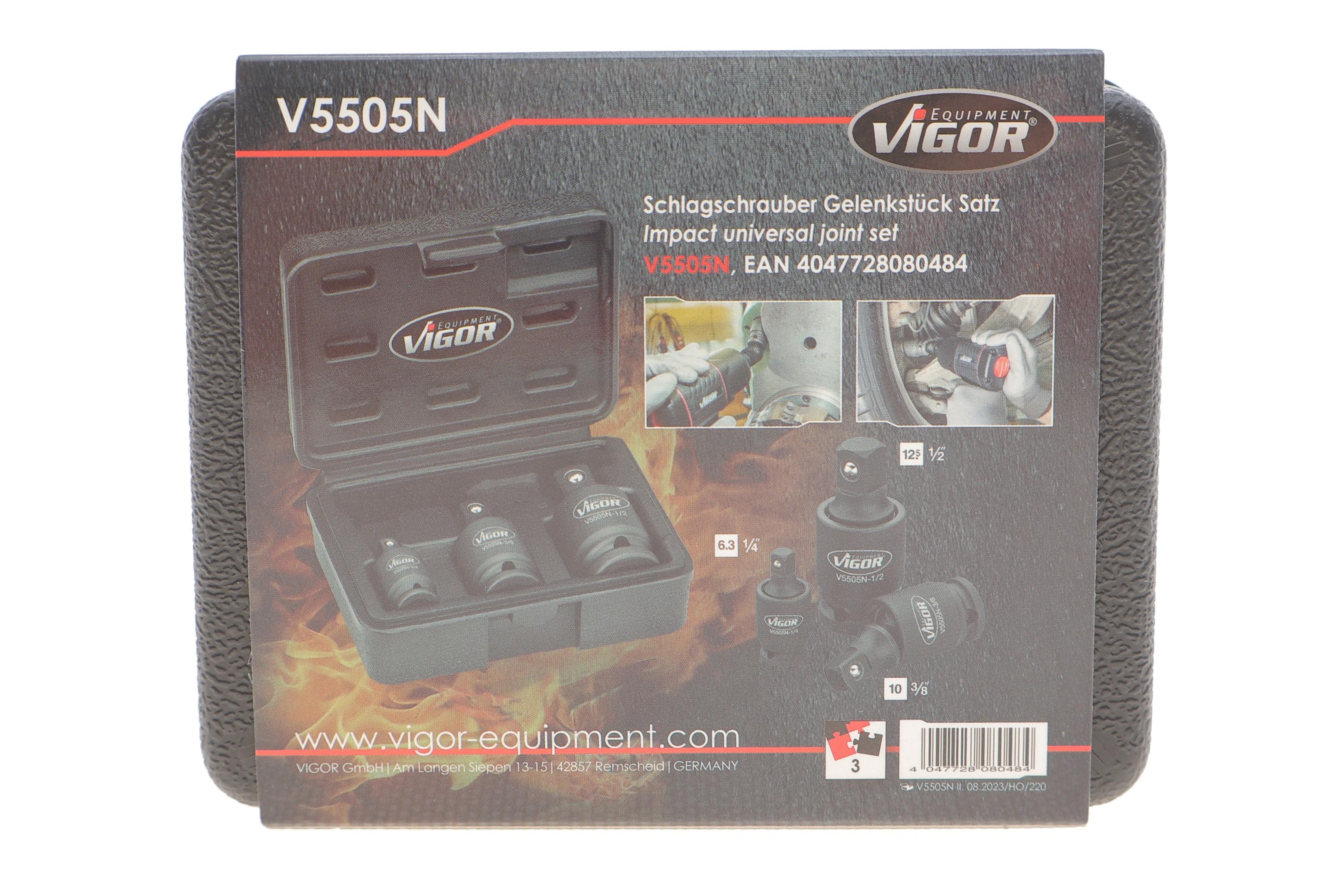 Набір ударних карданів посилених 1/2"-1/4"-3/8"