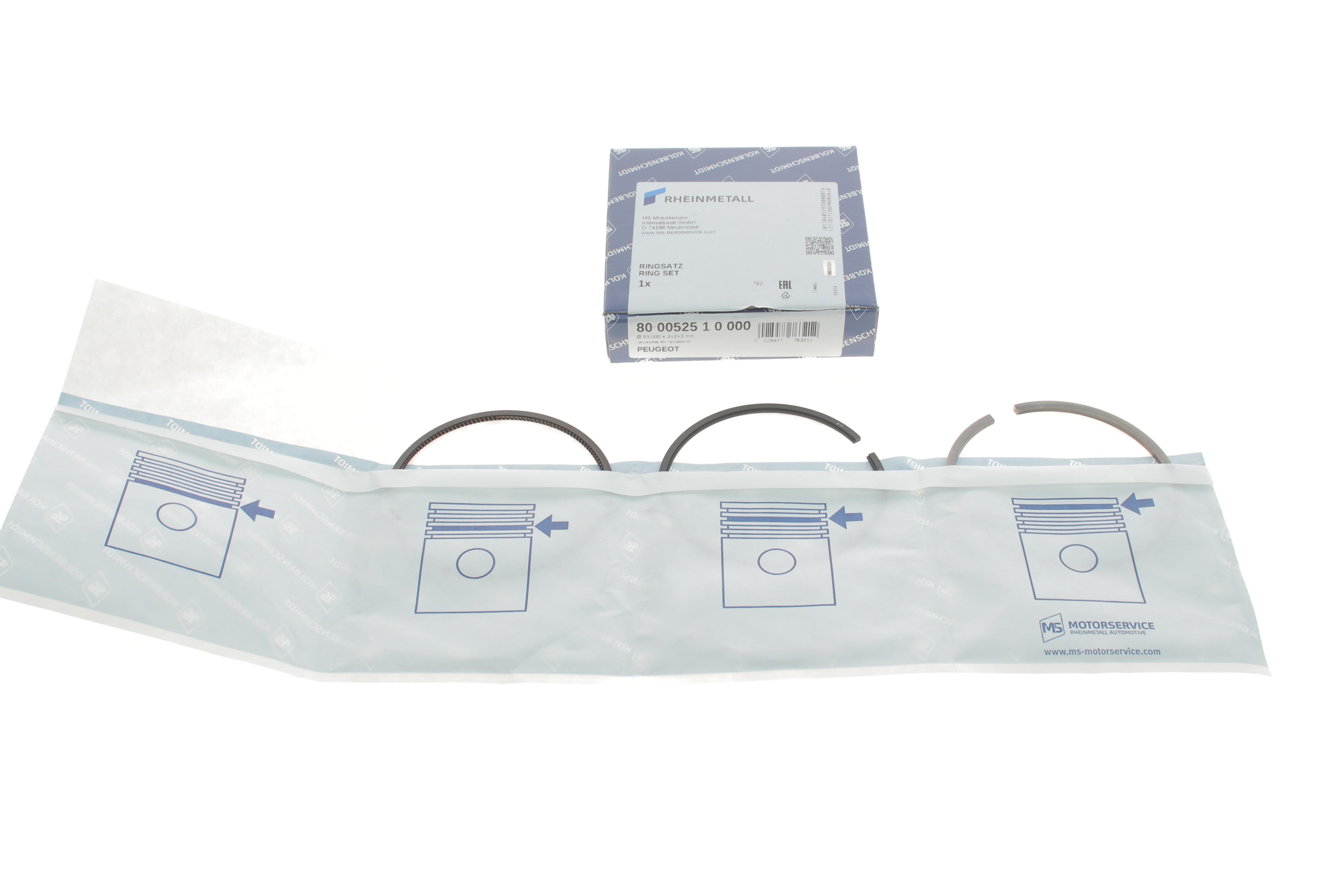 Кольца поршневые Citroen Jumper/Fiat Scudo/Ducato 1.9TD 94-06 (83.00mm/STD) (3-2-3)