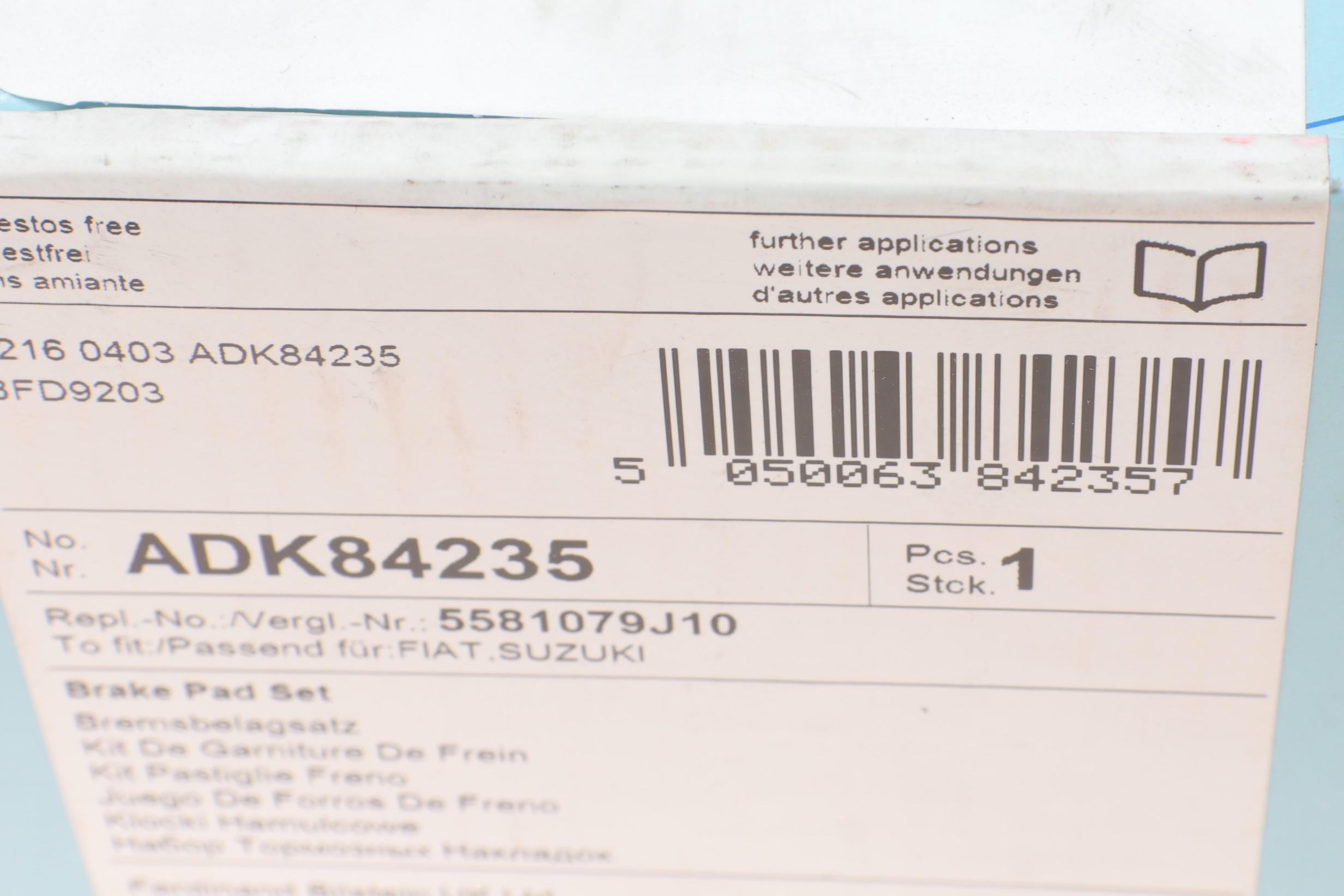 Колодки гальмівні (передні) Fiat Sedici/Suzuki SX4 06- (Lucas)