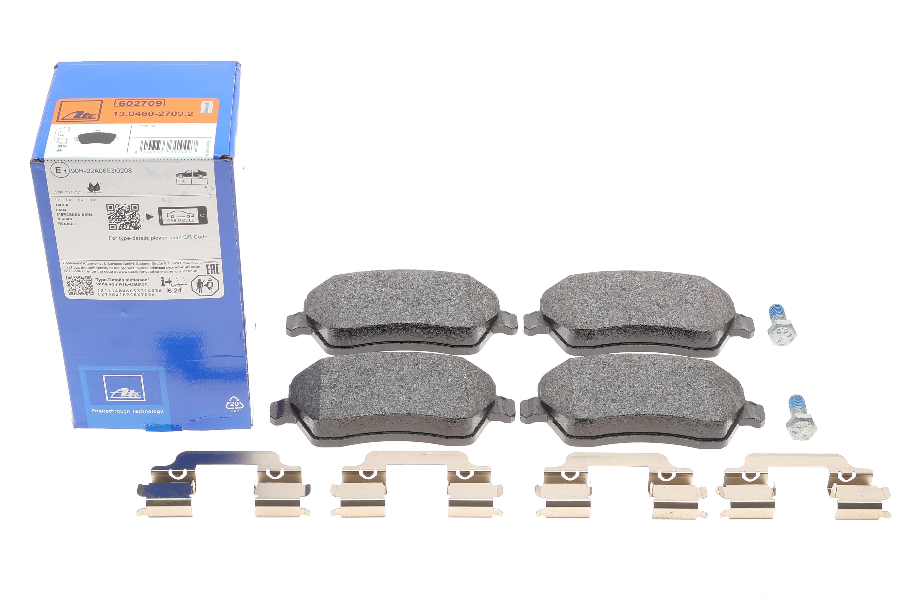 Колодки гальмівні (передні) Renault Kangoo 08-/Megane IV 15- (TRW)