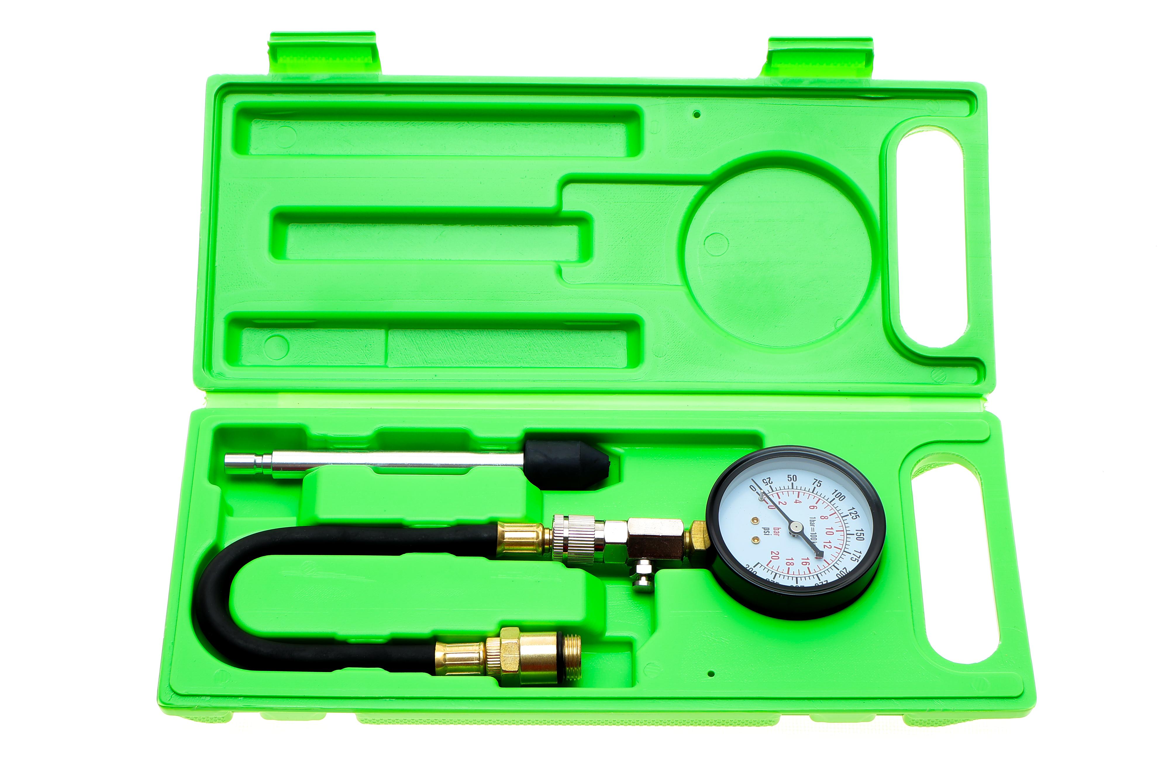 Набір інструментів для перевірки компресії в циліндрах бензинових двигунів