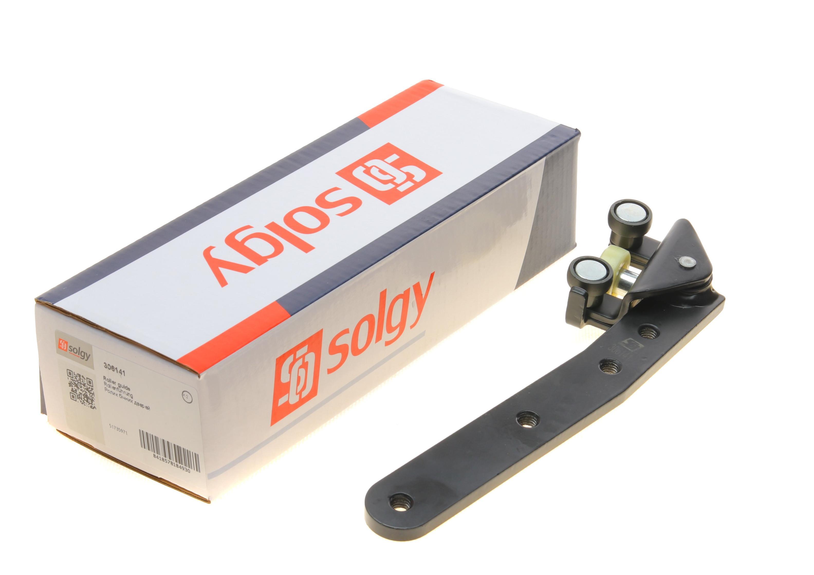 Ролик дверей (бічних/нижній/R) Fiat Doblo 01- (з кронштейном)