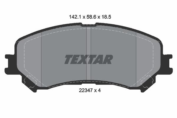 Колодки гальмівні (передні) Renault Scenic/Megane 15- (Akebono) Q+