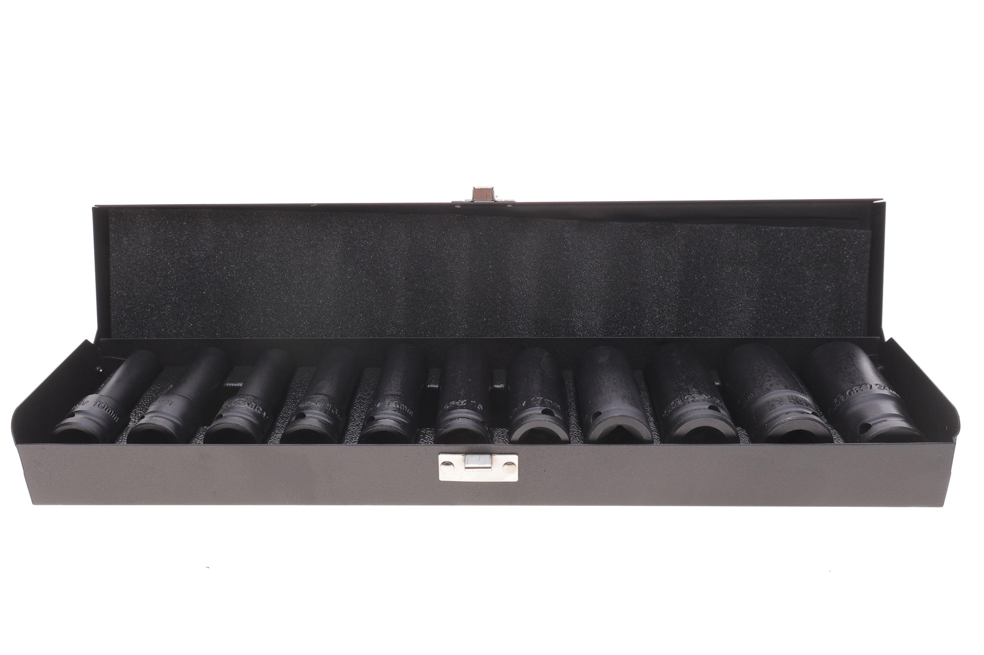 Набор ударных головок 1/2" 10-24 мм 11 ед. Long