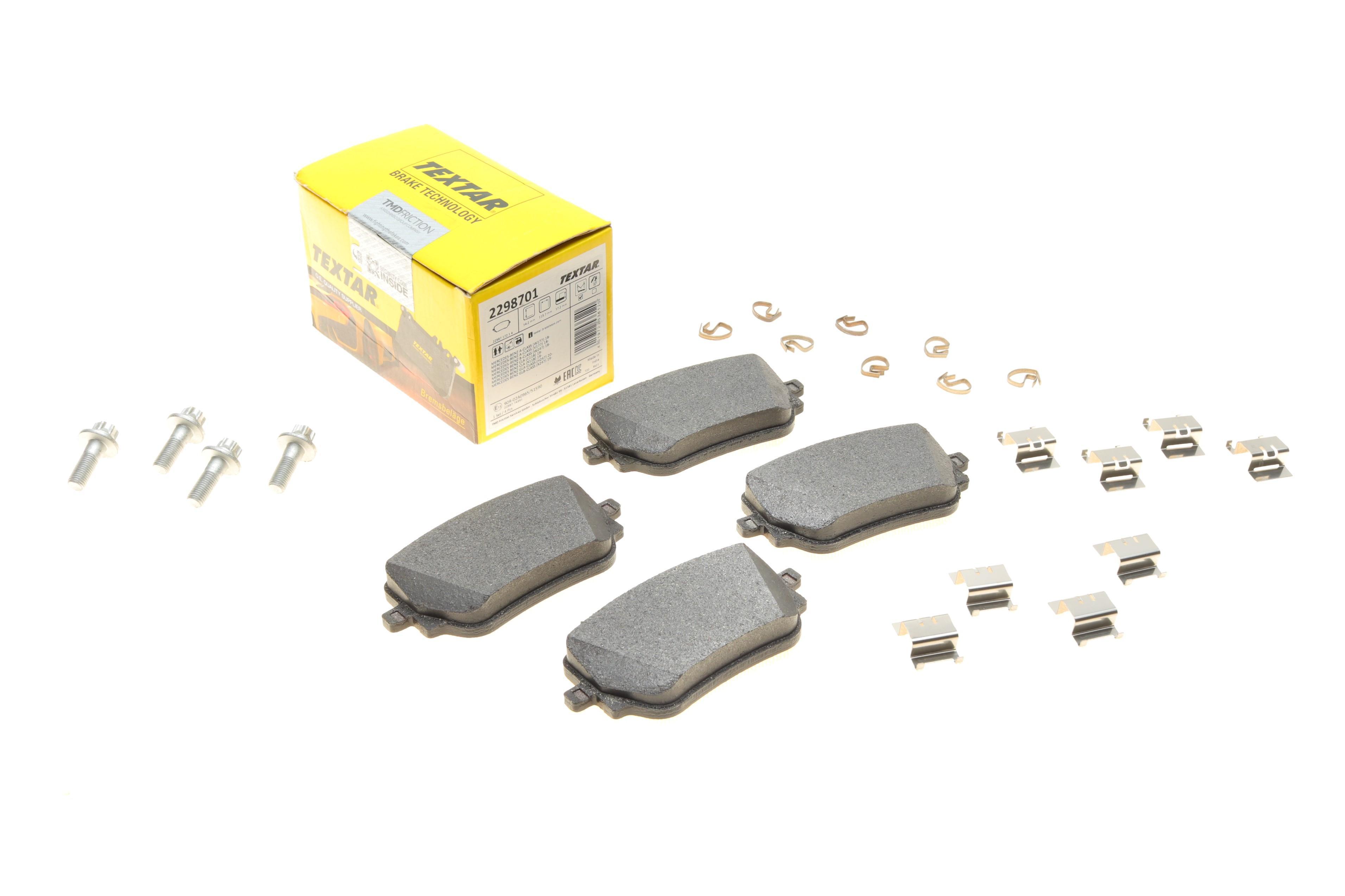 Колодки гальмівні (задні) MB A-class (W177/V177)/ CLA (C118/X118)/ GLB-class (X247) 18- (CBI) Q+