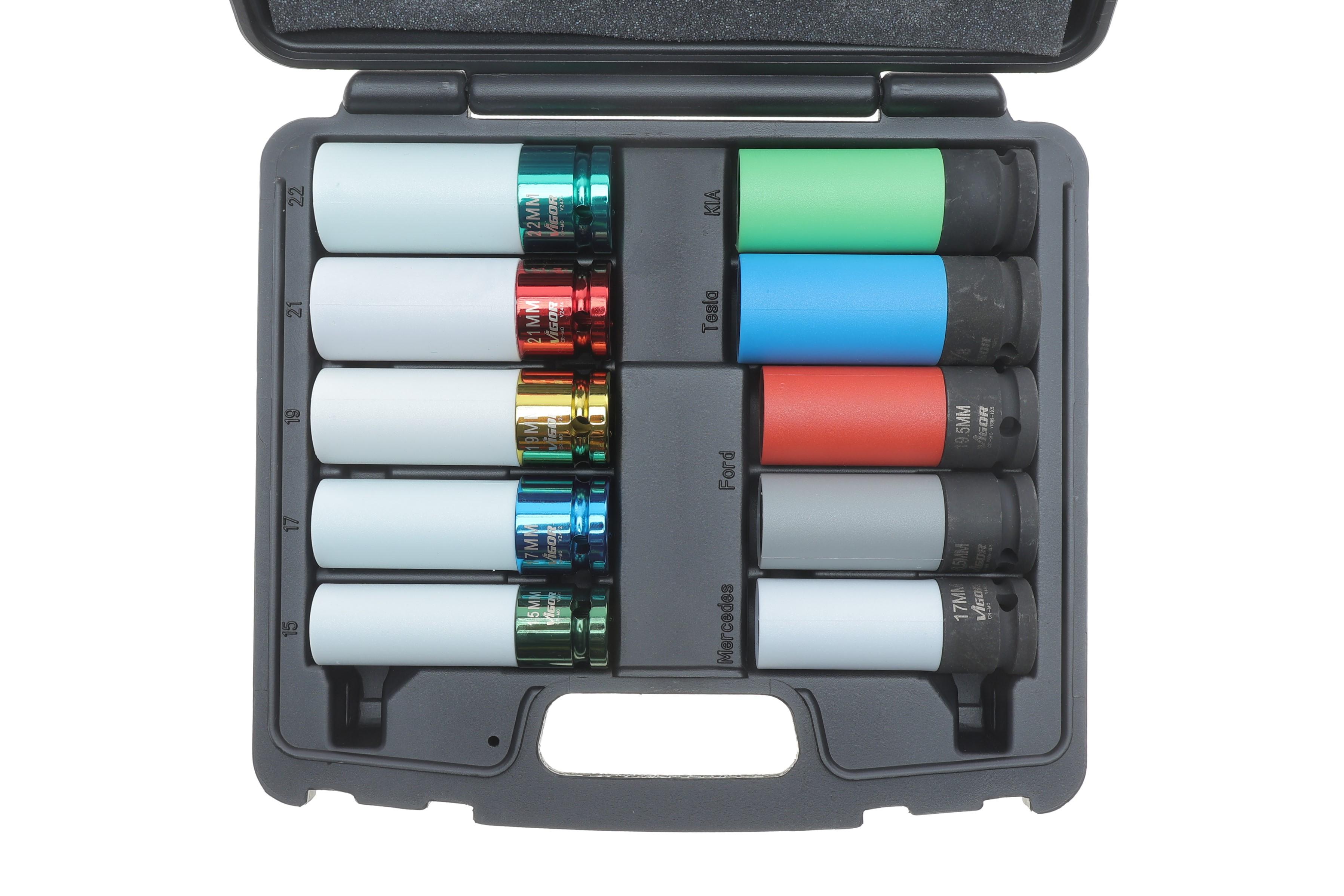 Набір ударних головок 1/2" 15-22 мм