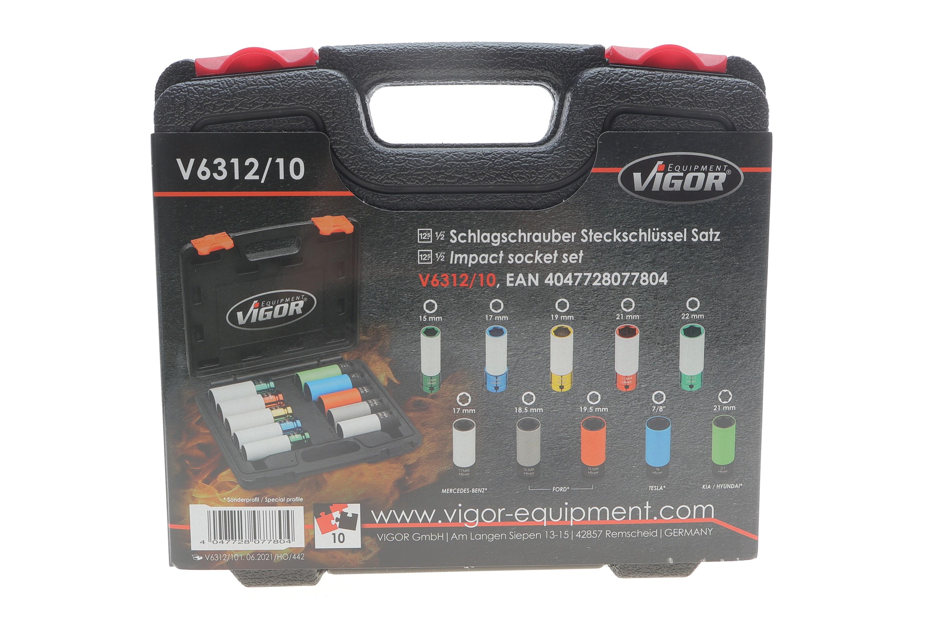 Набір ударних головок 1/2" 15-22 мм