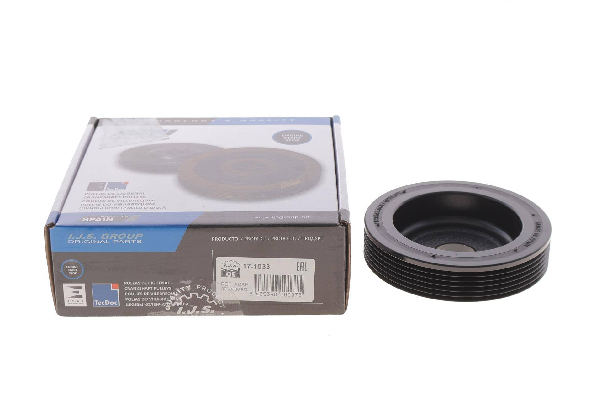 Шків колінвалу Renault Trafic 2.0 06-/ Megane 2.0 16V 99-03 (6PK)