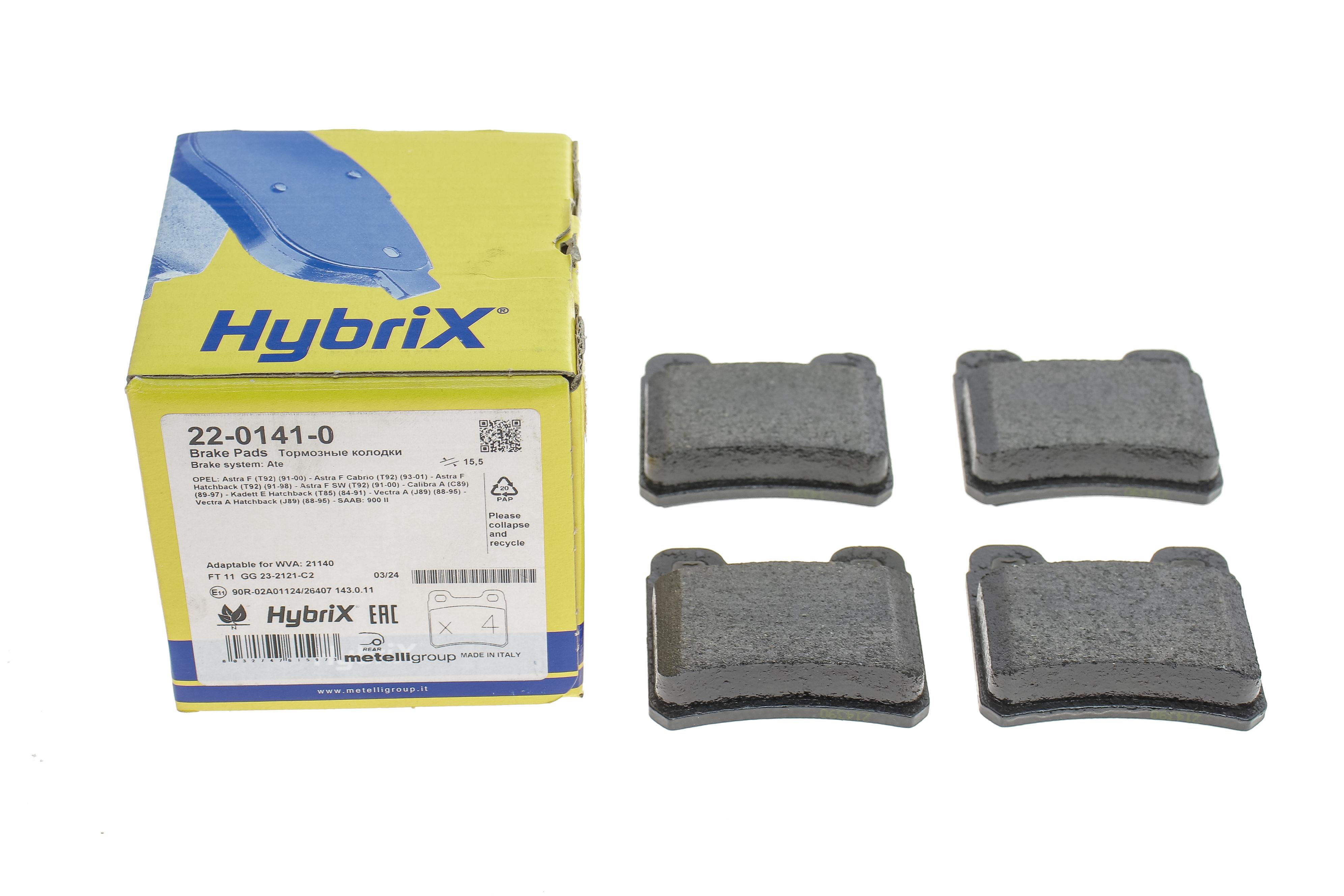 Колодки гальмівні (задні) Opel Astra F 91-01/Kadett E 86-91/Vectra A 88-95